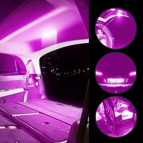 Miniatura 7 de jeseny Paquete de 24 bombillas LED para automóvil, T10 de 1.220in, 1.654in, luces interiores de festón, utilizadas para luces interiores de