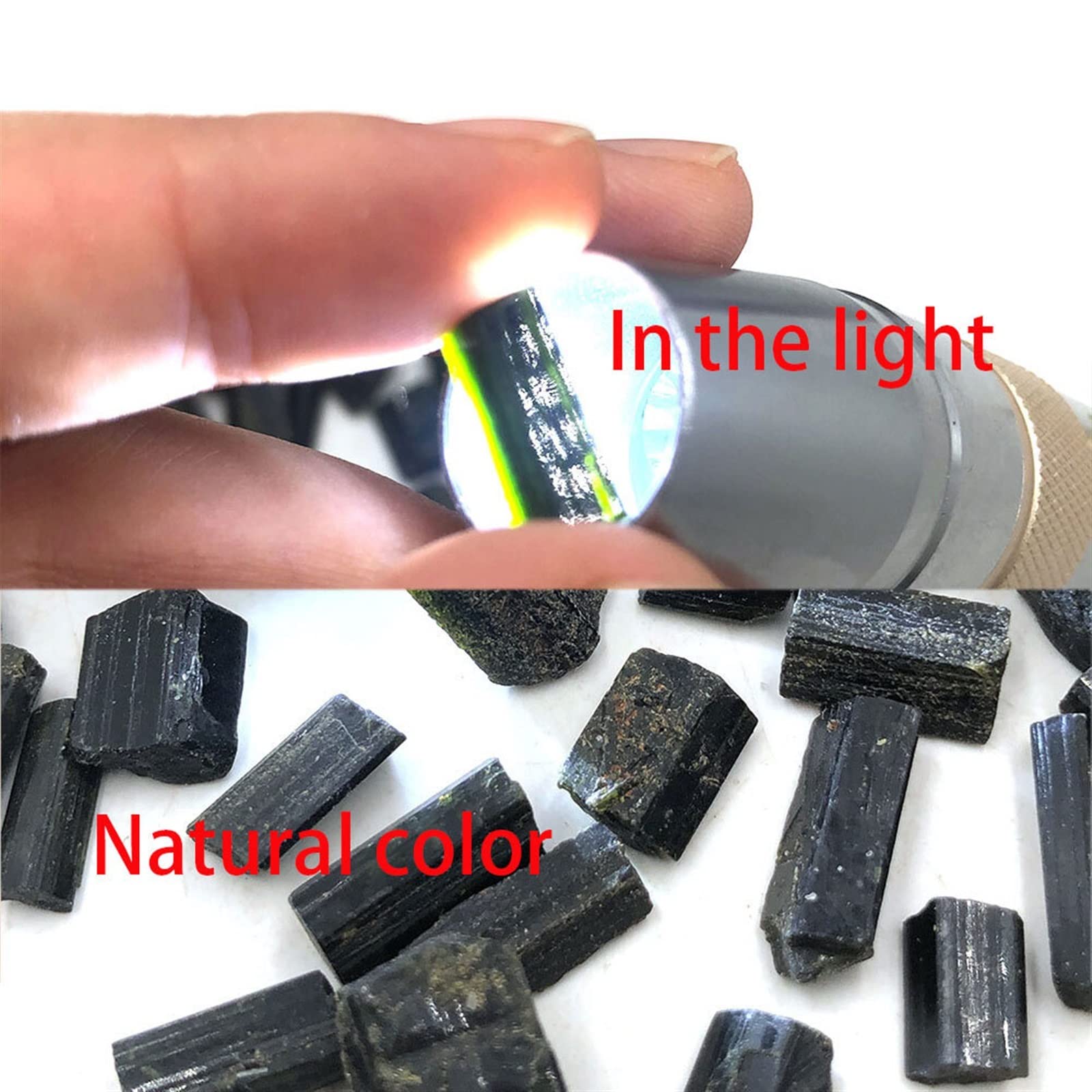 Cristallo Naturale Grezzo 10 g tormalina Verde Naturale Grezza Gemma di Cristallo Schorl Esemplare Originale creazione di Gioielli in Pietra Grezza Decorazione della Stanza