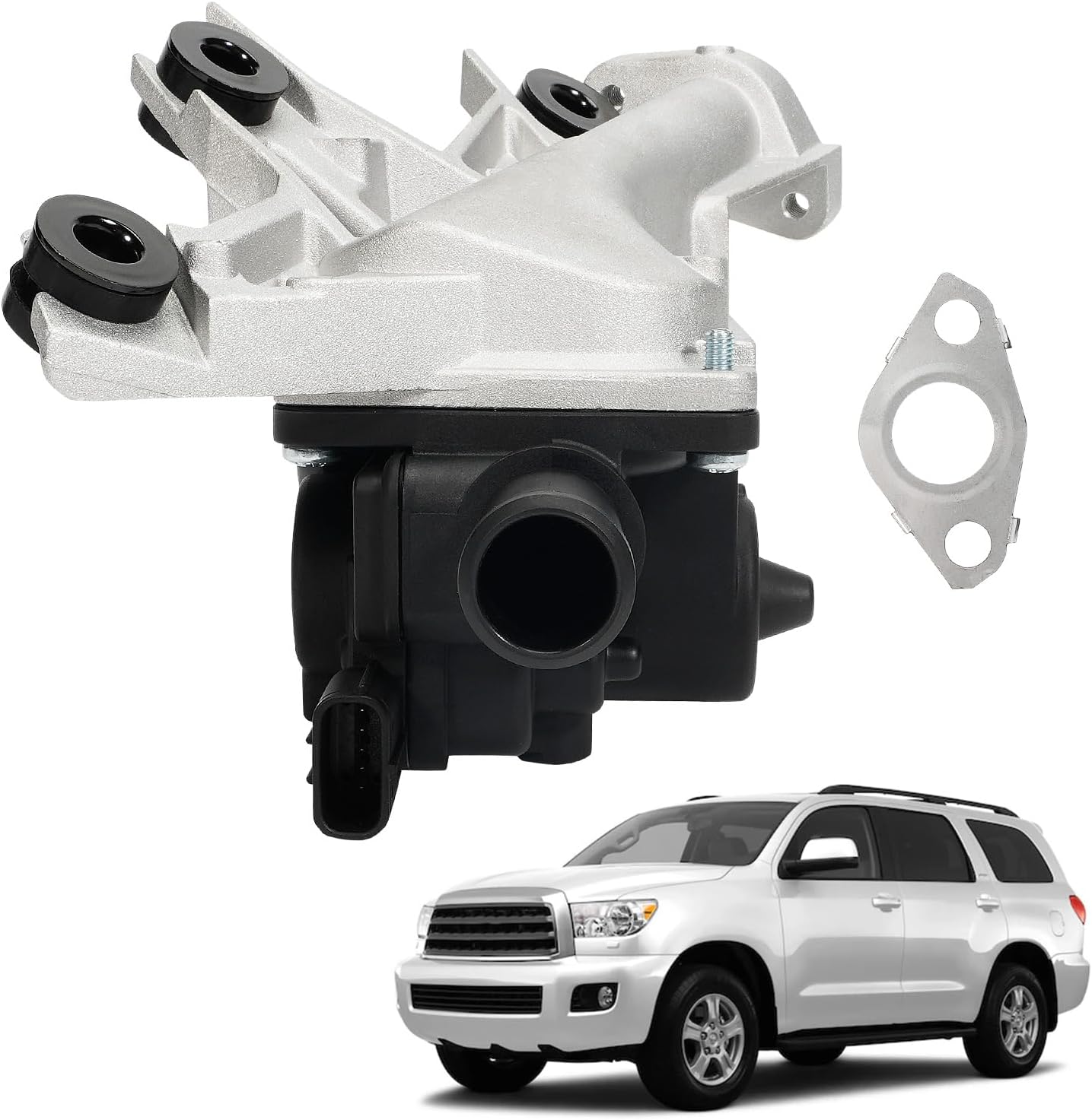 Left Secondary Air Injection Check Valve Fit for Toyota Tundra 2010-2013, Sequoia 2010-2012, for Lexus GX460 2010-2013, V8 4.6L #Replace 2570238050 911-624 Air Pump Check Control Valve
