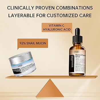 Amazon.com: VGO Skin Care Set, with Snail Mucin 92% Moisturizer