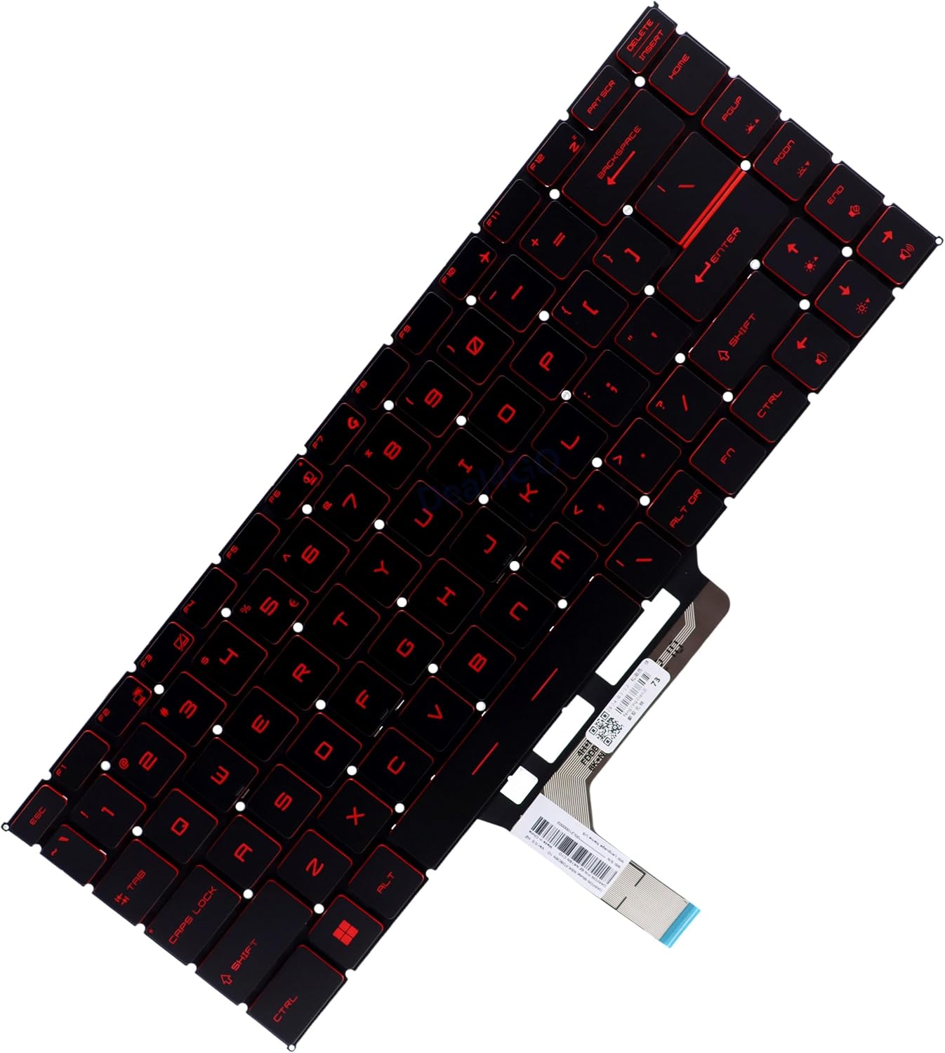 Deal4GO Backlit Keyboard Replacement for MSI GF65 10UE 9SD GS65 GF63 9SC WS65 GS65VR PS63 PS42 MS-16W1/2 MS-16R6/5/4/3 MS-16Q2/3/4