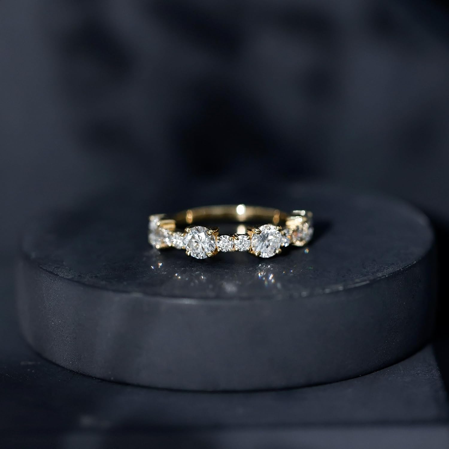 Diamond Wedding Band for Women, Ef-Vs Quality, Certified Lab Grown Diamond Eternity Ring - With Jewelry Box