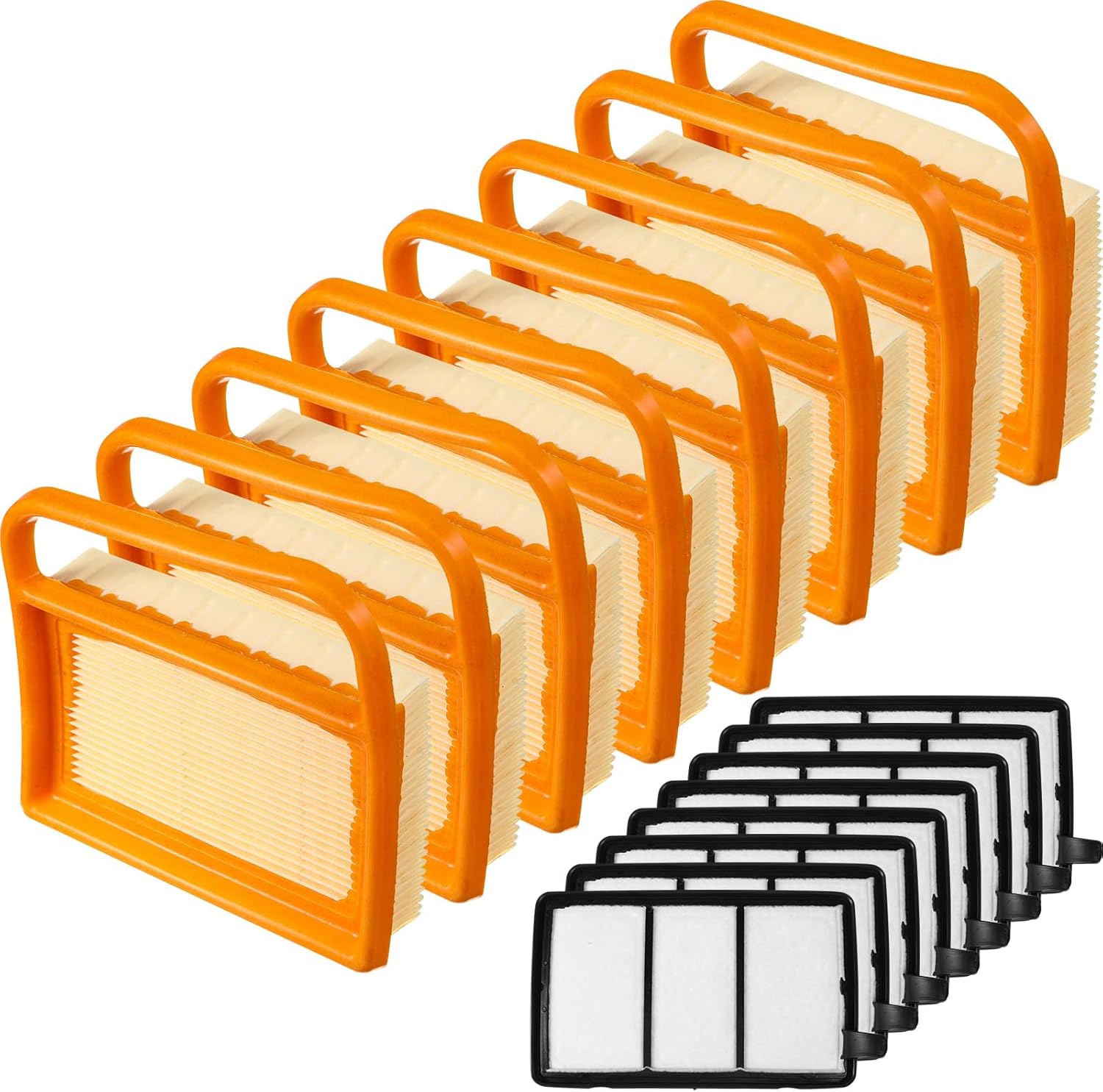 8 Pack Air Filter with Pre Cleaner Compatible with Stihl TS410, TS420, TS410z, TS420z, TS480, TS500i Concrete Cut off Saw