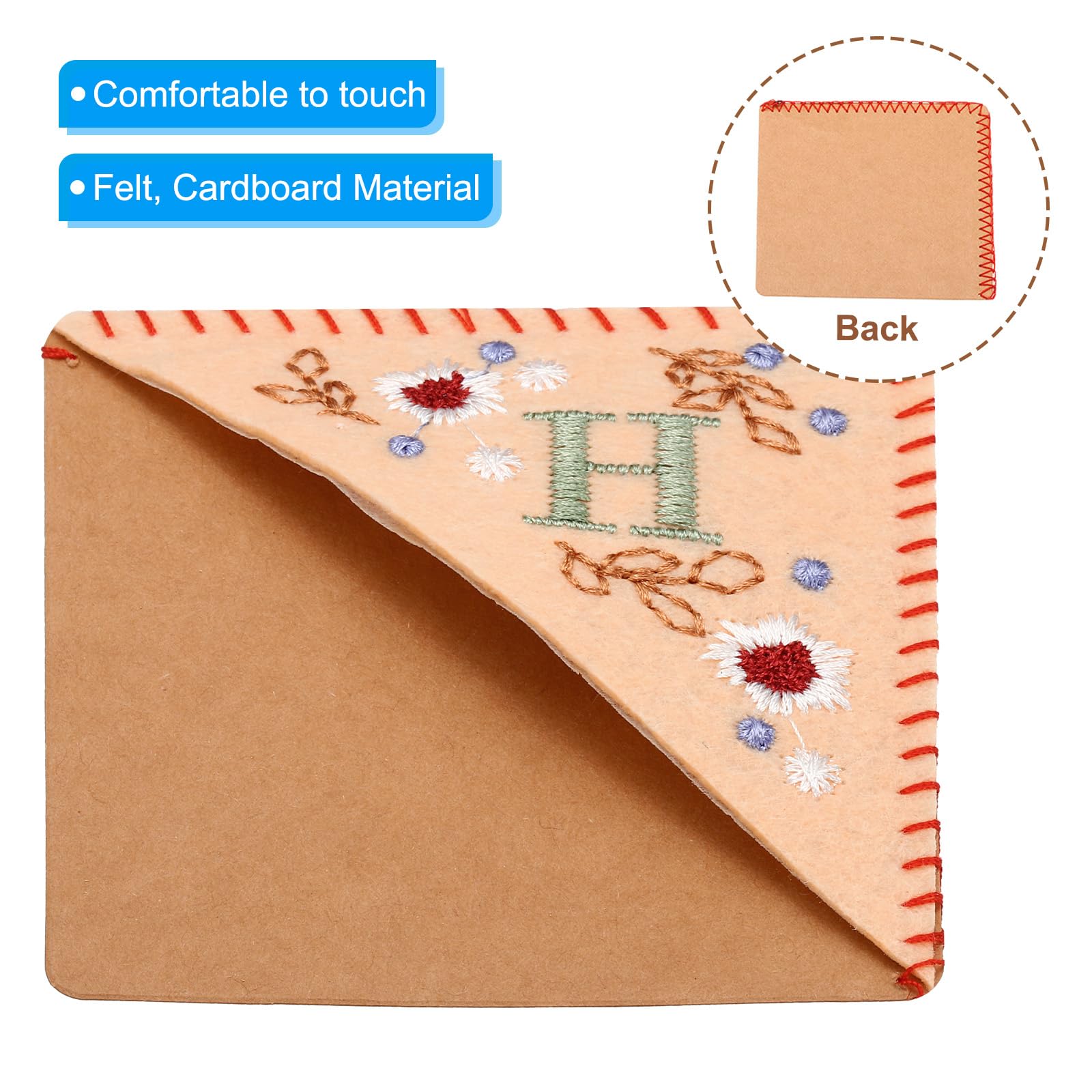 PATIKIL Personalized Embroidered Corner Bookmark - Image 3