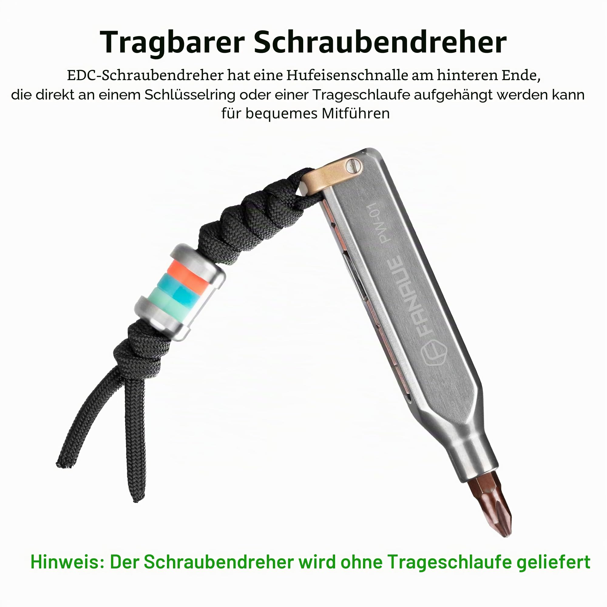 FANAUE Kleiner EDC-Multi-Bit-Taschen-Schraubendreher, professionelles magnetisches Reparaturwerkzeug-Set, 10-in-1-Mini-Präzisions-Schraubendreher-Set, magnetisches Reparatur-Multitool für den