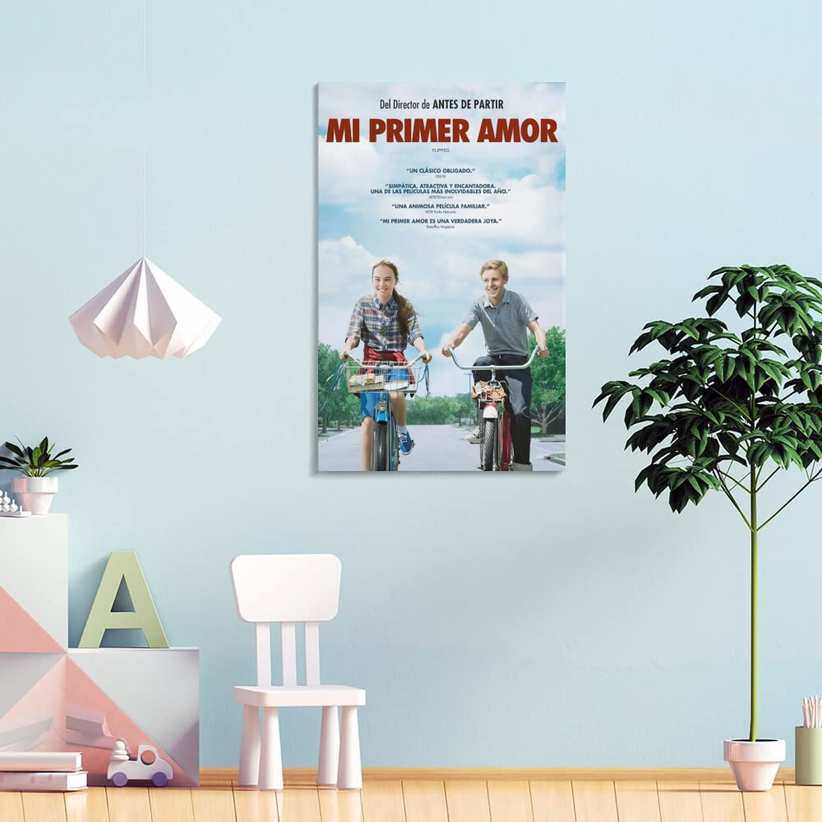 Póster de película de comedia romántica para jóvenes con volteo, pintura decorativa, lienzo para pared, póster de sala de estar, dormitorio, 40 x 60 cm