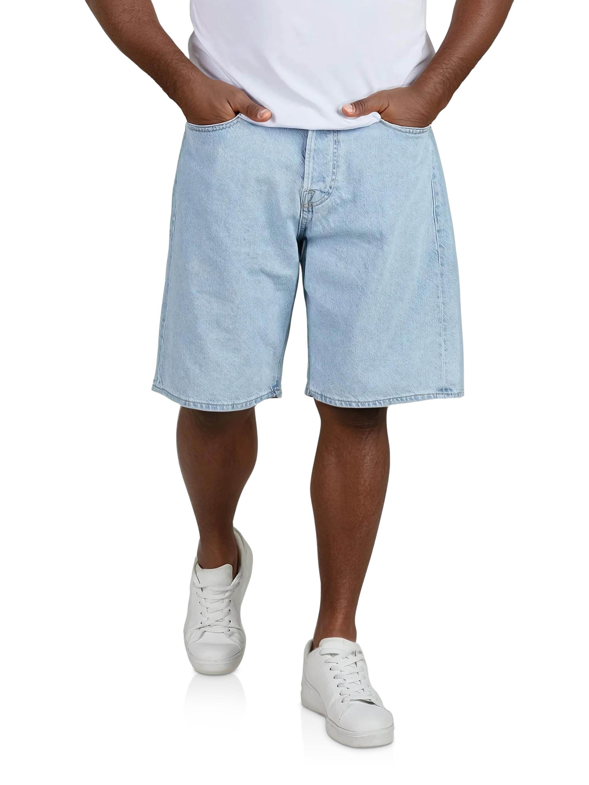 JACK & JONES Herren Kurze Hosen Bermuda Shorts Sommer Denim Einfarbig