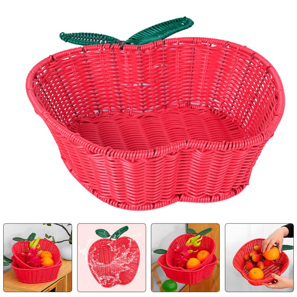 Ciieeo Woven Fruit Basket Versatile Storage for Home Fine Craftsmanship Compact Design for Fruits Snacks and More Stylish Tabletop Organizer