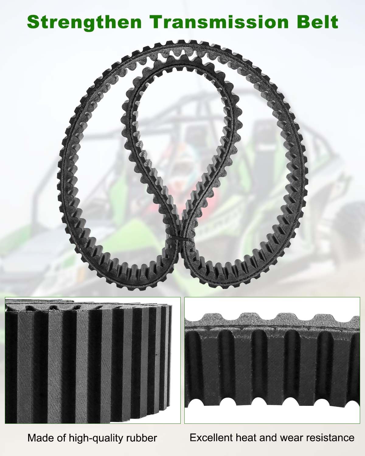 Amazon.com: Drive Belt 0823-497 Fit for Arctic Cat Wildcat Sport