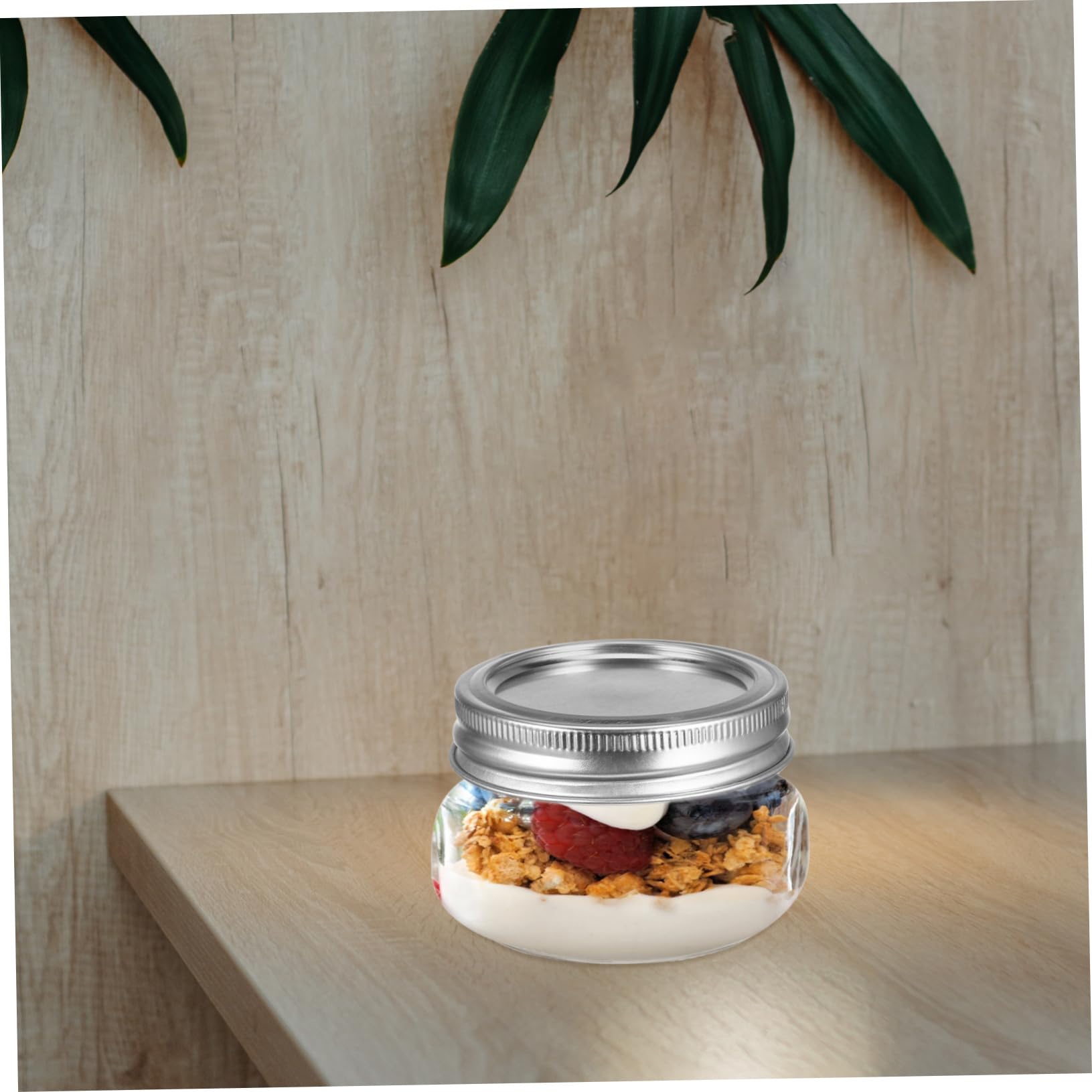 MAGICLULU 6 Vorratsdosen für Küche aus Glas mit Deckel 150ml Wiederverwendbar Leicht zu Reinigen für Tee und Lebensmittel