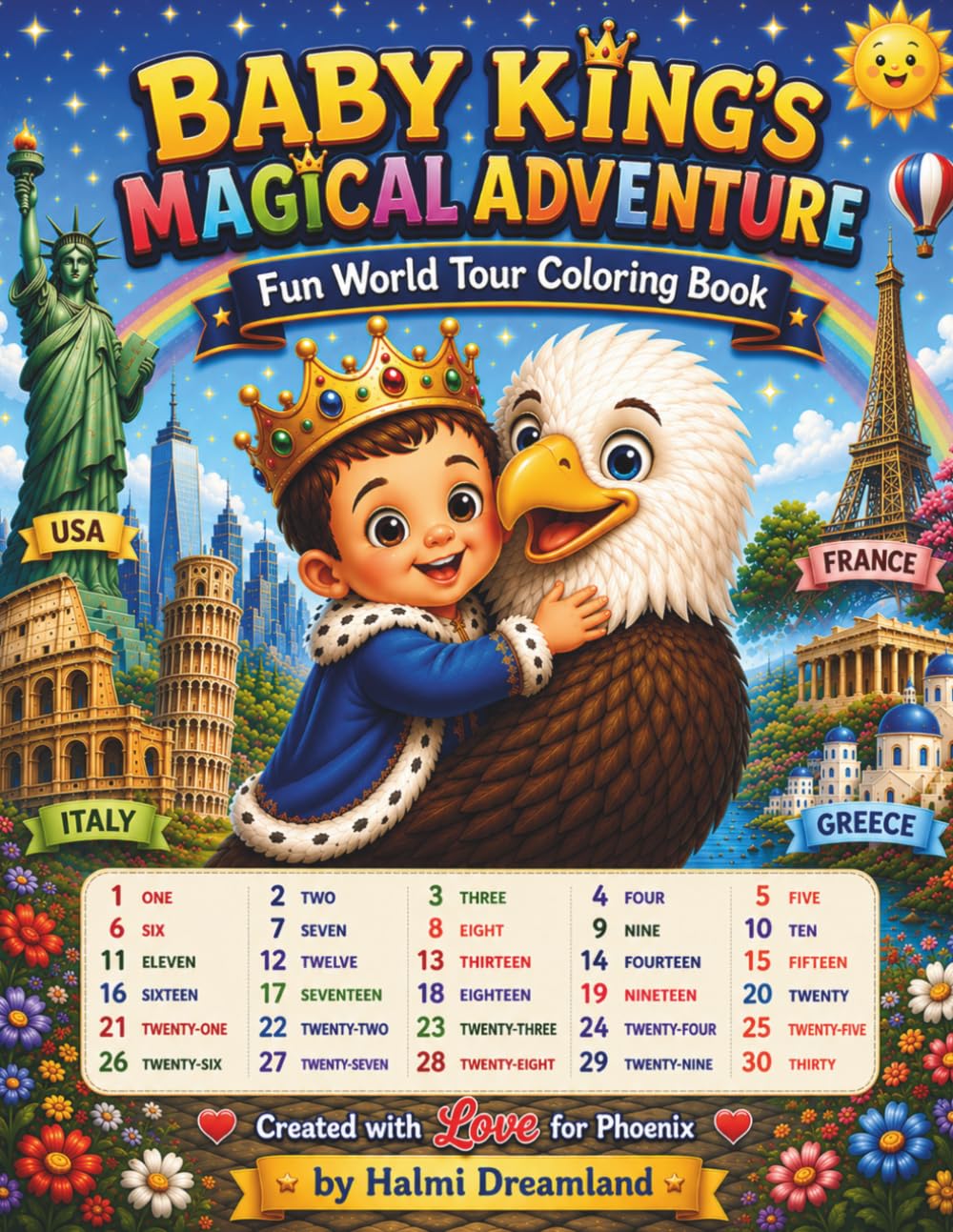 BABY KING'S MAGICAL ADVENTURE: Fun World Tour Coloring Book