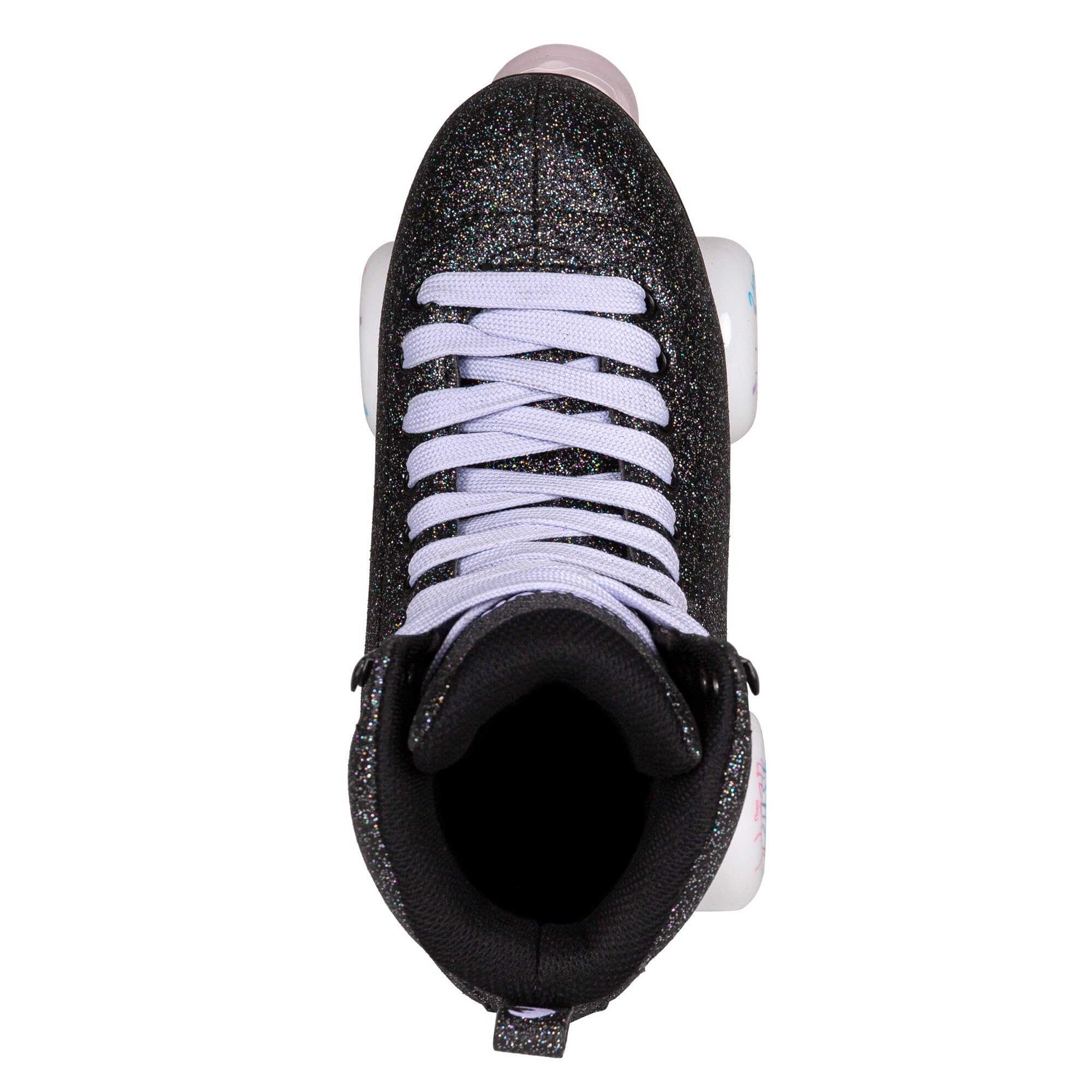 Chaya Rollschuhe Deluxe Starrynight - Roller Skates für Damen und Herren im Retro-Look für Roller-Disco - Roll-Schuhe in Schwarz