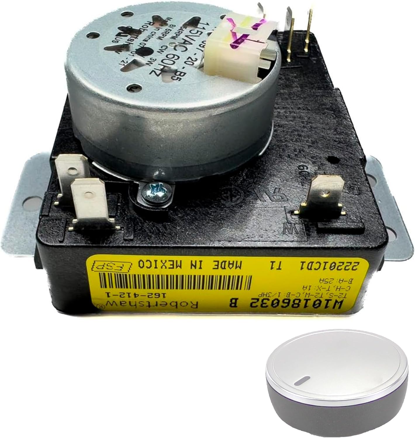 US-Based Supplier – Original WPW10186032 Dryer Timer Control Relay Replaces W10186032, WPW10186032VP