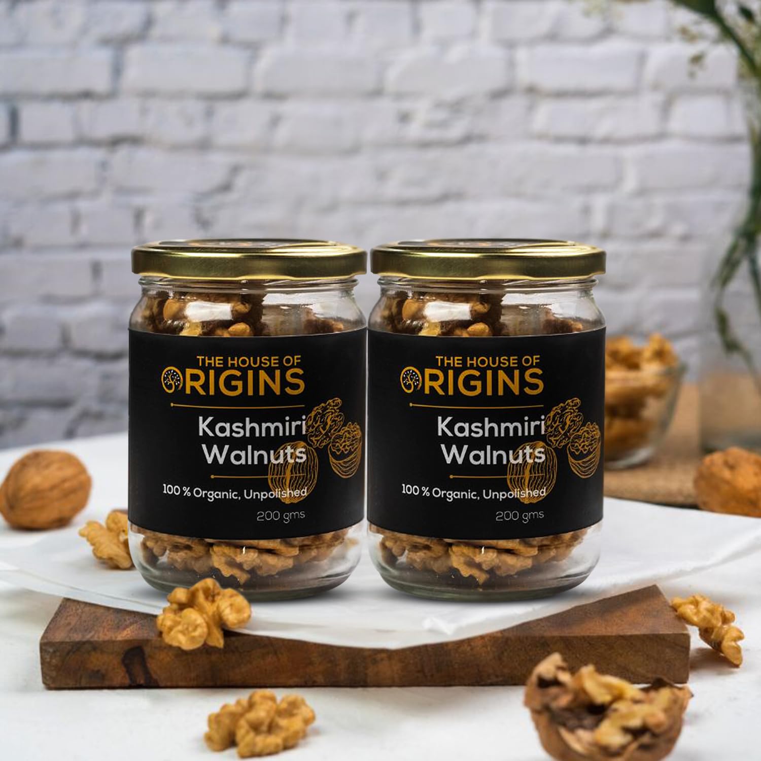 The House of Origins | Natural Unshelled Kashmiri Walnut kernels | Premium Akhrot Giri | Akhrot Without Shell - 400 gm (Pack of 2) (B0CGRM3N5X) Amazon Price History, Amazon Price Tracker