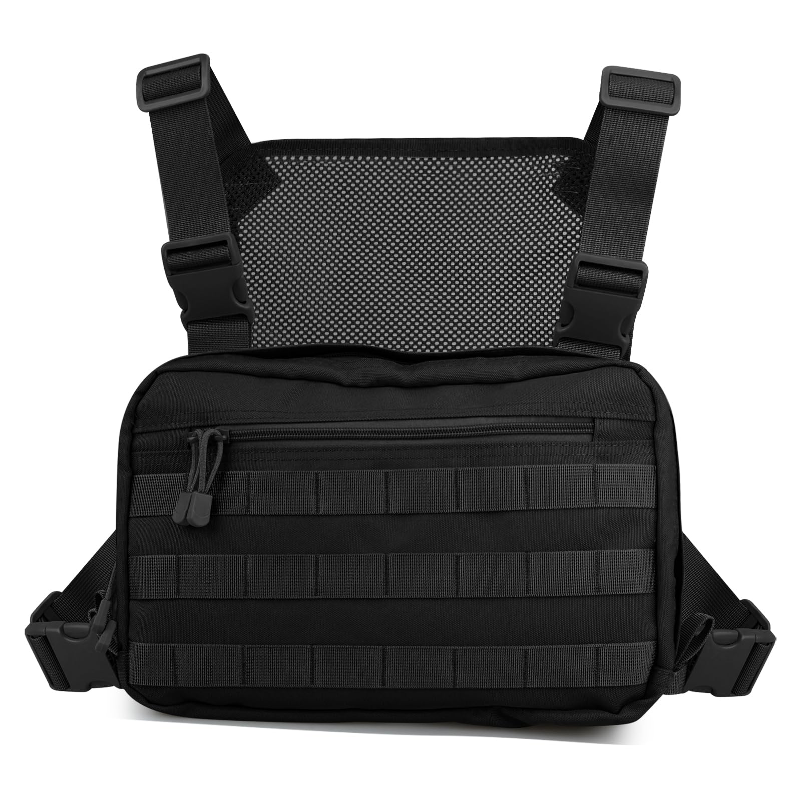 CLAPE Tactical Chest Rig Bag Multifonction Sac de Poitrine Poche de Poitrine Tactique Adjustable Hip Hop Backpack