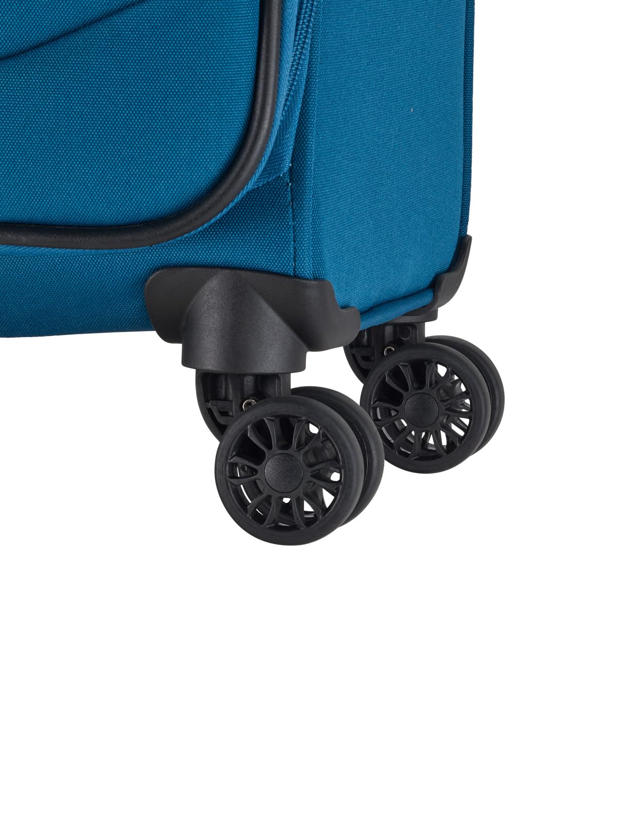 Travelite Walizka na kółkach + walizka Chios 4 w Trolley M, Petrol, Einheitsgröße, Miękki wózek na kółkach z 4 kółkami