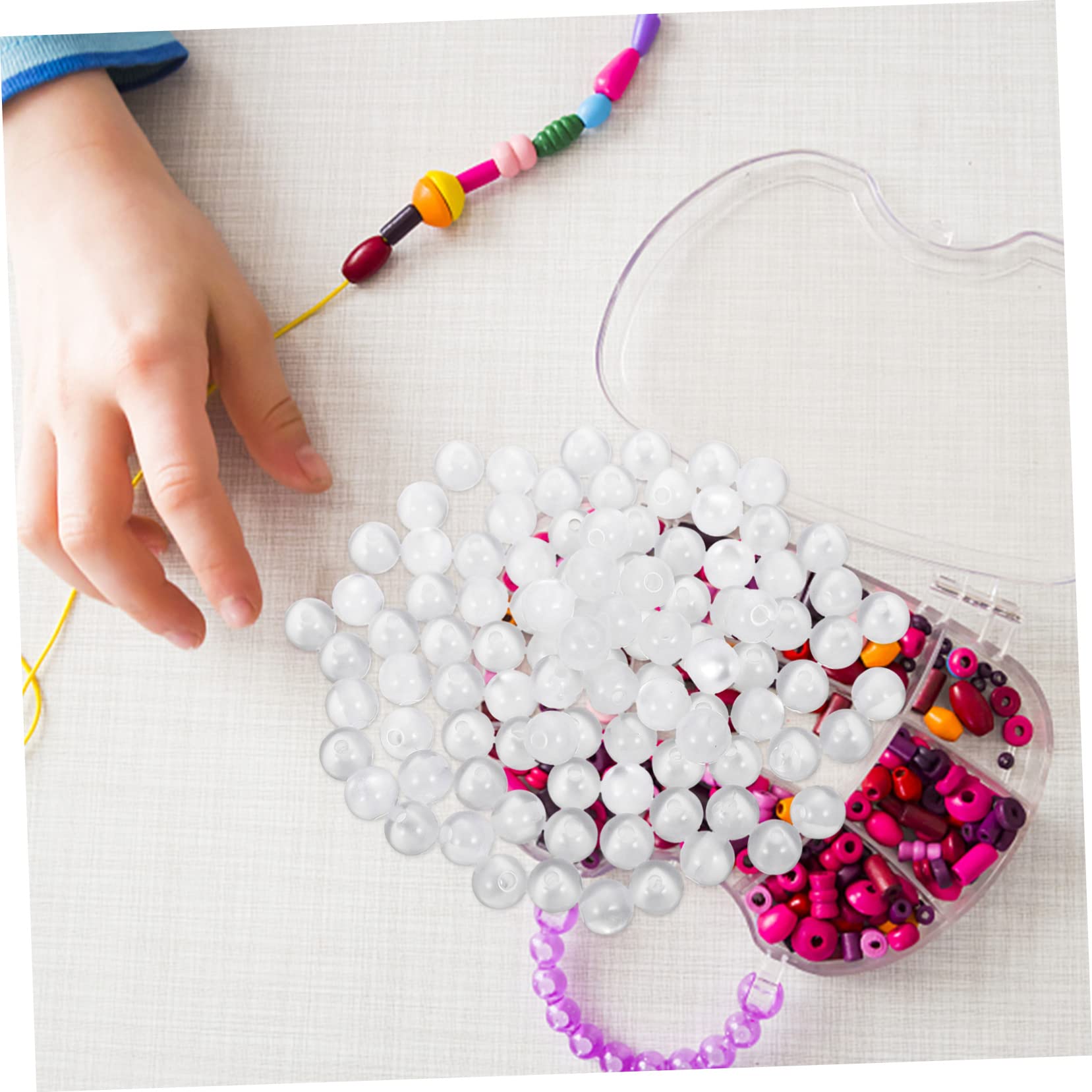 SHINEOFI 500piezas Collares y Pulseras De Abalorios Sueltos De Gato Ojo Espaciadores De Para Joyería