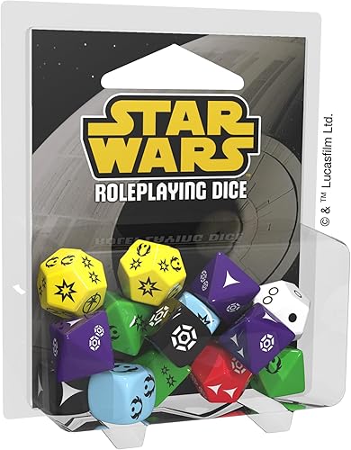 Dados de juego de rol de Star Wars mejora tu juego y avanza en la narrativa de Star Wars. Accesorio oficial para el juego de rol de Star Wars,