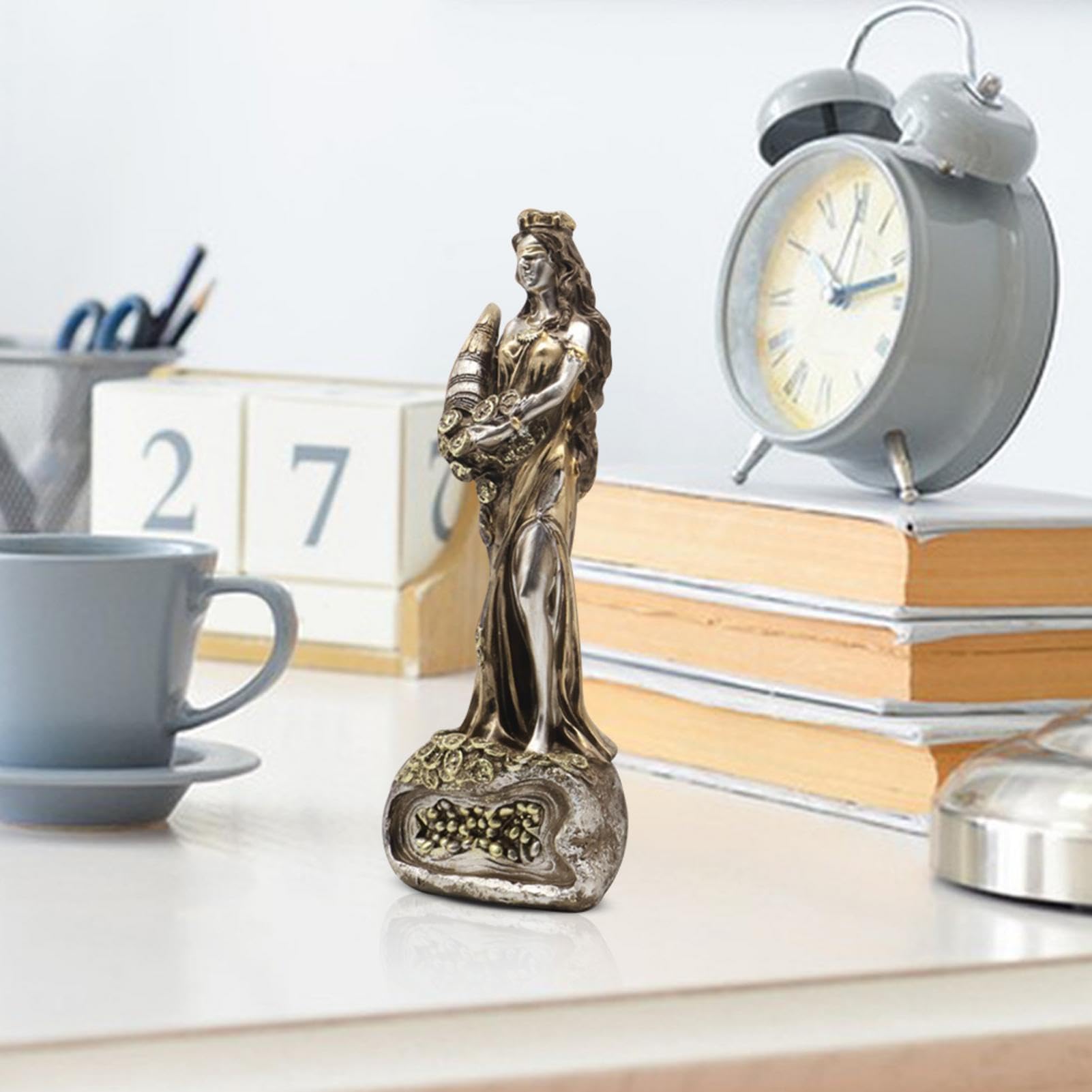 Amazon.co.jp: 女神フォルトゥナの置物、盲目の女神フォルトゥナ