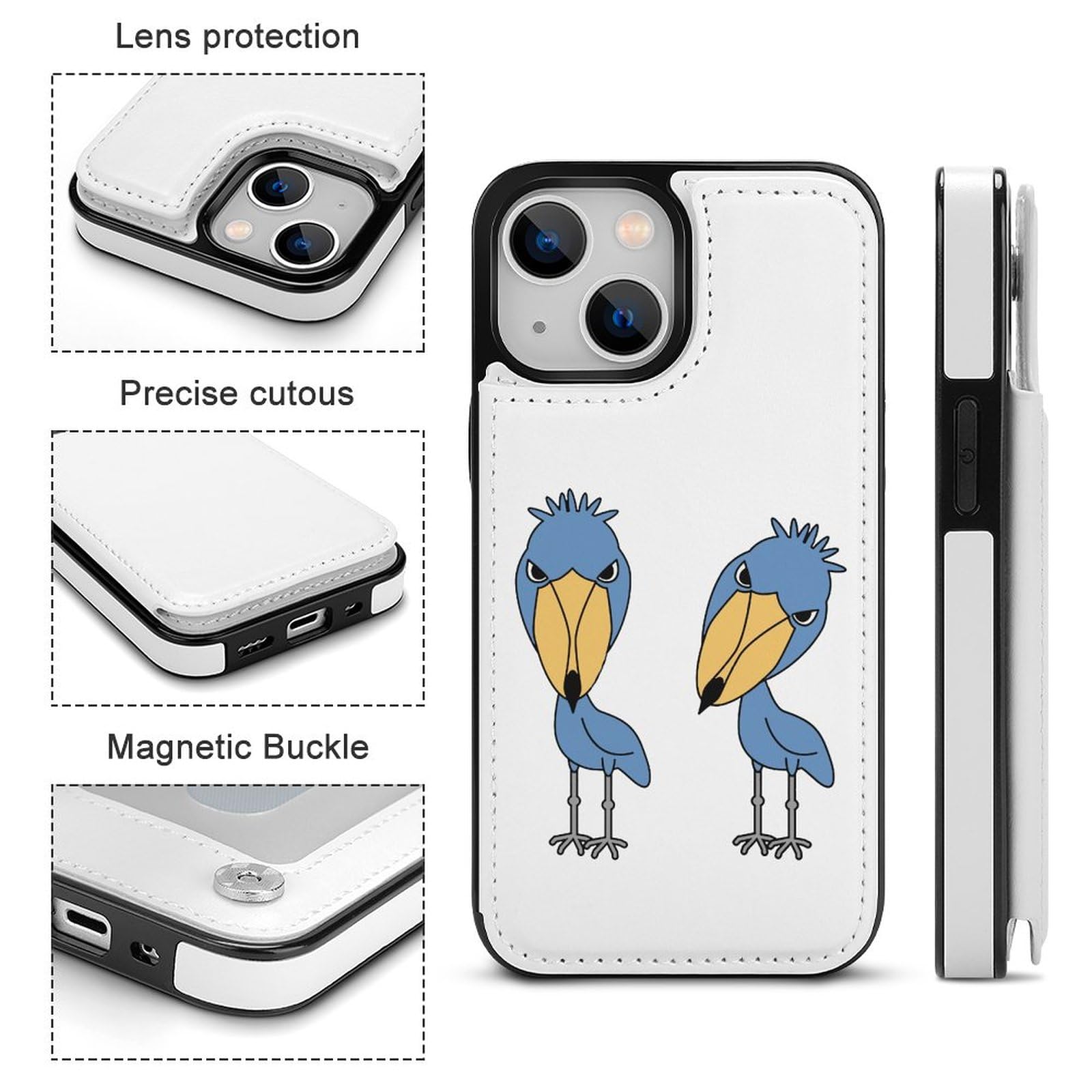 Amazon.co.jp: iPhone 14 ケース 手帳型 ハシビロコウ iPhone 14