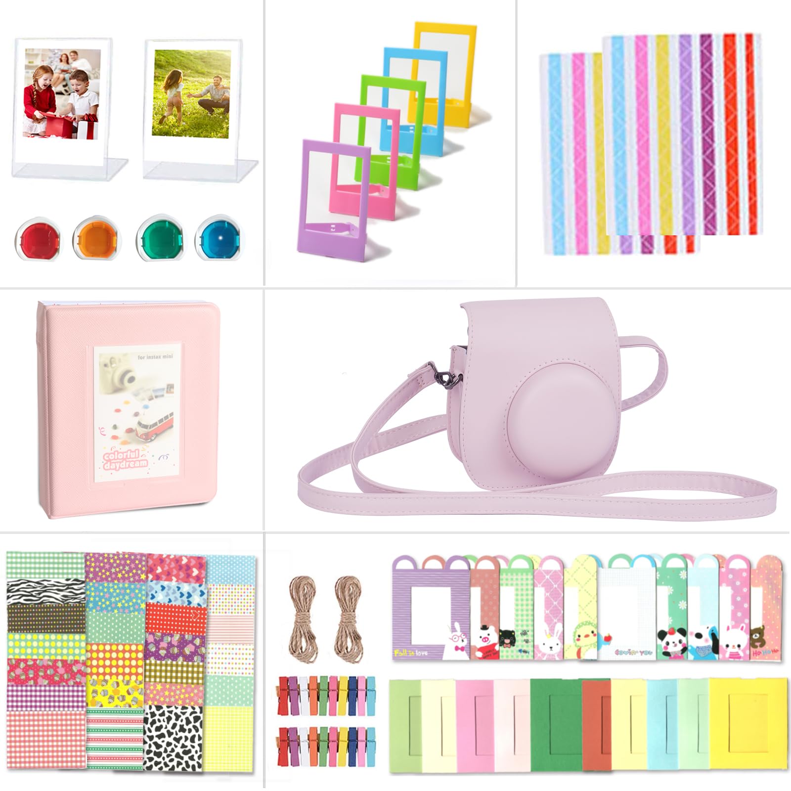 Fujifilm Instax Mini 12 Instant Camera Bundle With Fujifilm Instax Mini Instant Film Value Pack (60 Sheets) With Accessories Including Protective Case, Strap, Photo Album (Blosssom Pink - View #4
