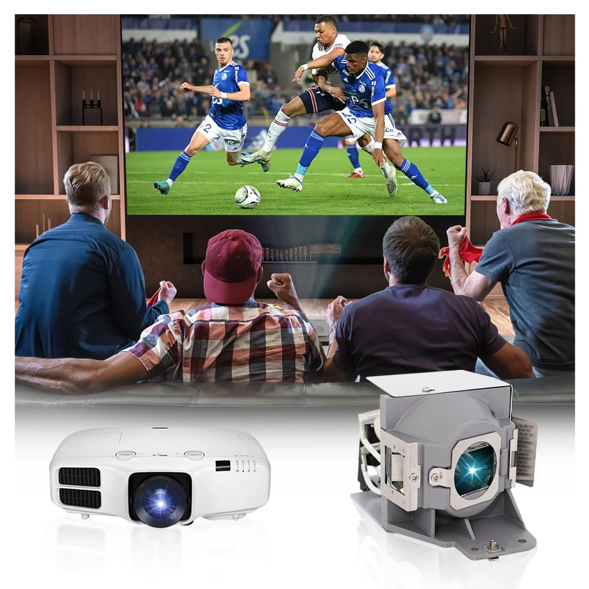 5J.JCA05.001 Lampada proiettore di ricambio con alloggiamento per BENQ DW843UST, DX842UST, MW831UST, MW843UST, MX842UST Videoproiettore