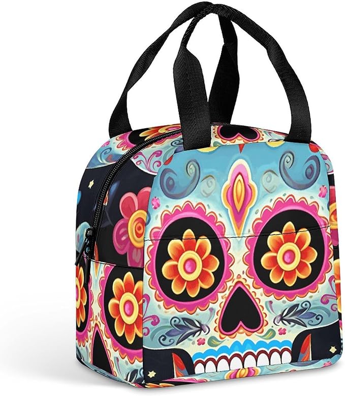 A Gym Artifact, The Canvas Sugar Skulls Printed Yoga Storage Bag Is Durable, Wear-resistant And Does Not Strangle Shoulders. It Is Suitable for Both Men And Women