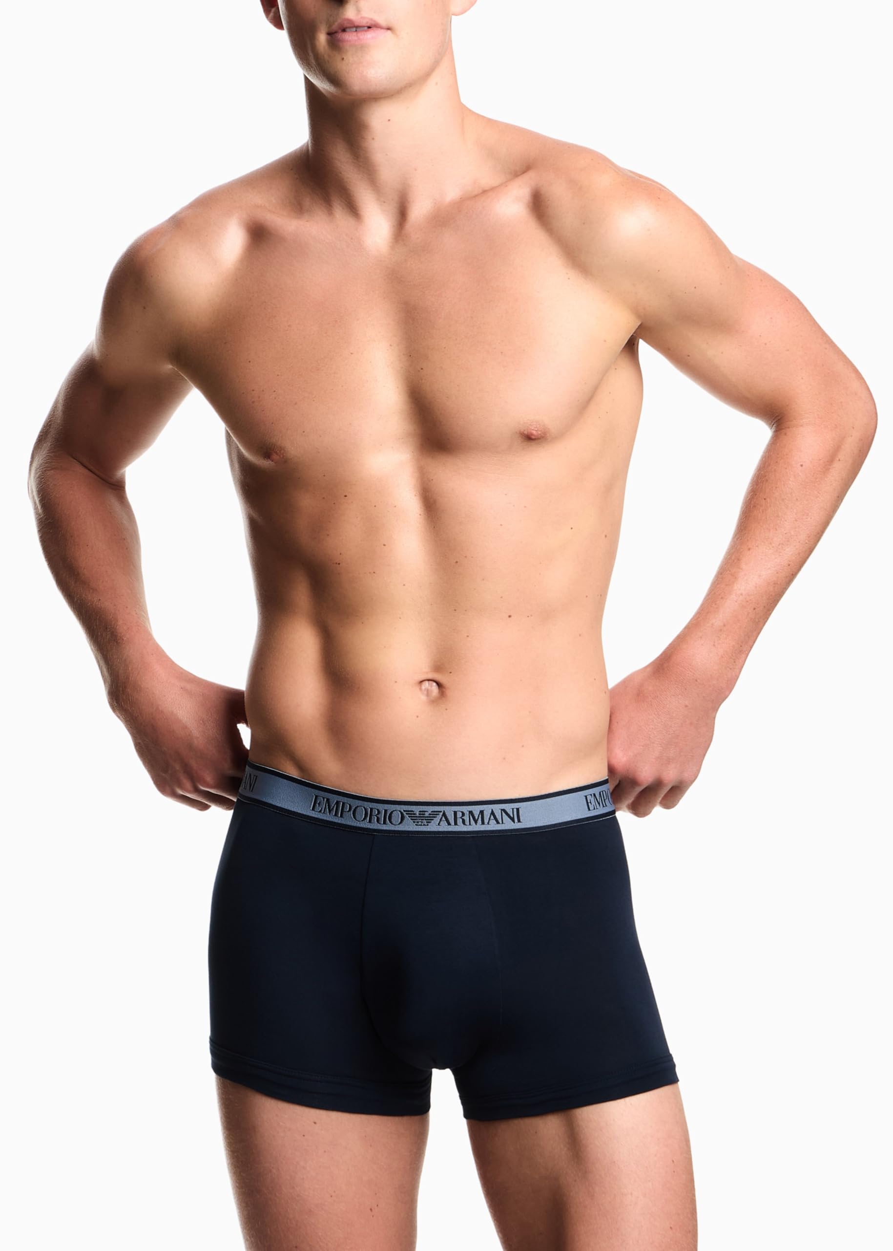 Emporio Armani Herren Core Logoband 3-Pack Trunk Badehose (3er Pack)