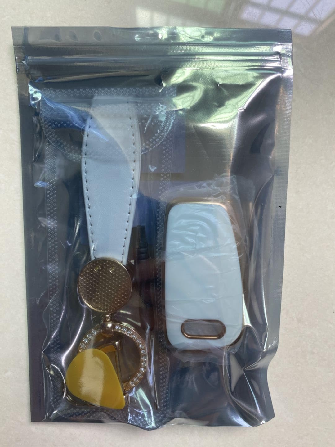 Coque De Clé Voiture Strass Cœur Pour Audi, Seat - Étui TPU élégant Avec Porte-clés Amovible, Compatible A1/A3/A4/A6/Q5/Q7, Etc.