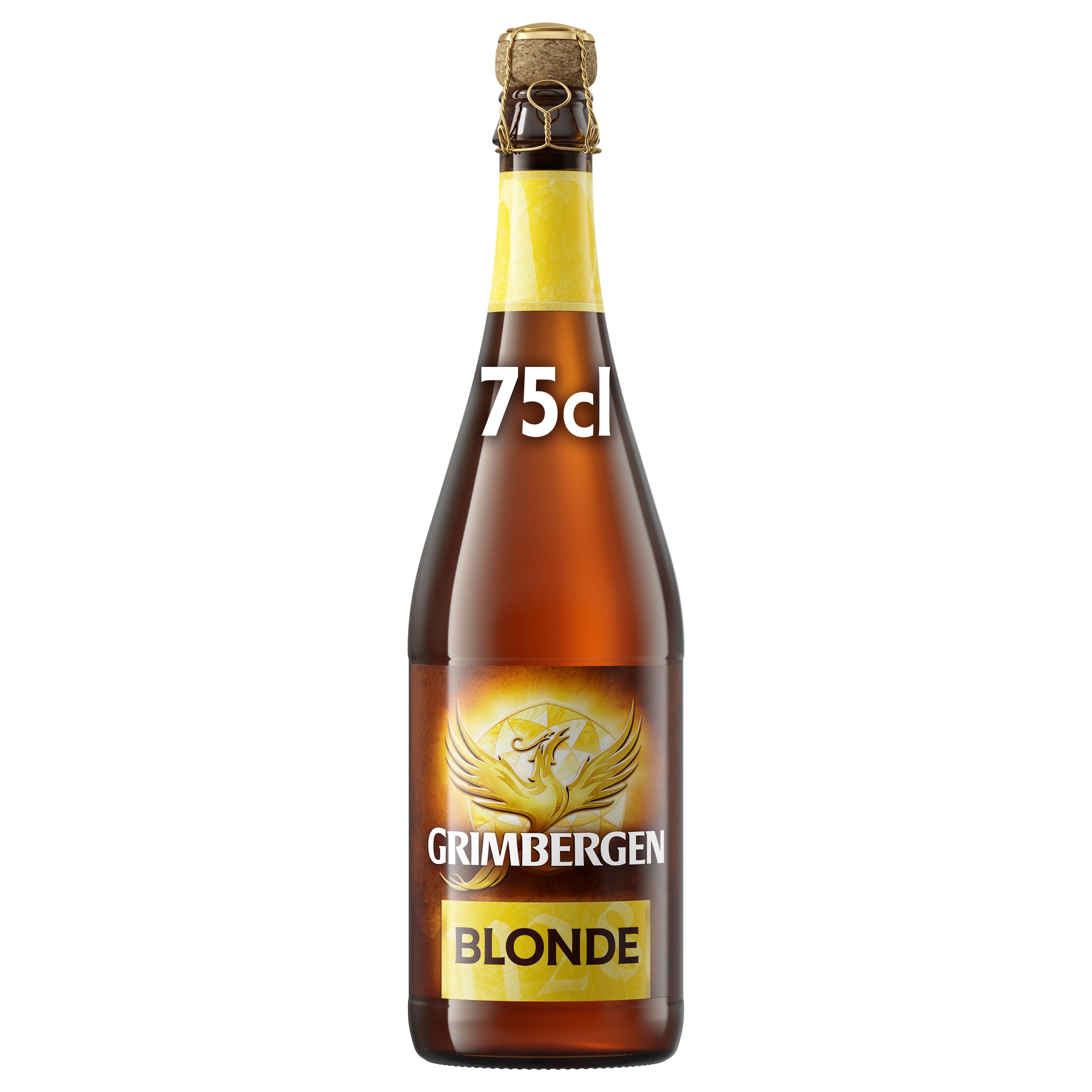 Grimbergen Blonde, Cassa con 6 Bottiglie da 75cl, Birra d'Abbazia Blonde Ale, Gusto Morbido e Fruttato, Gradazione Alcolica 6.7% Vol.