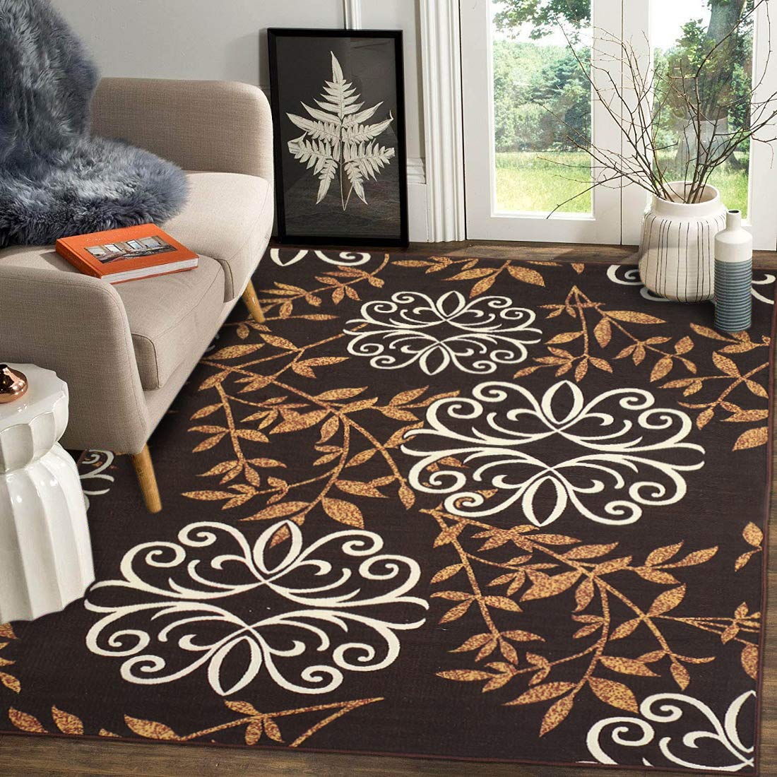 STATUS Taba Rug Multicolour with Antiskid Backing