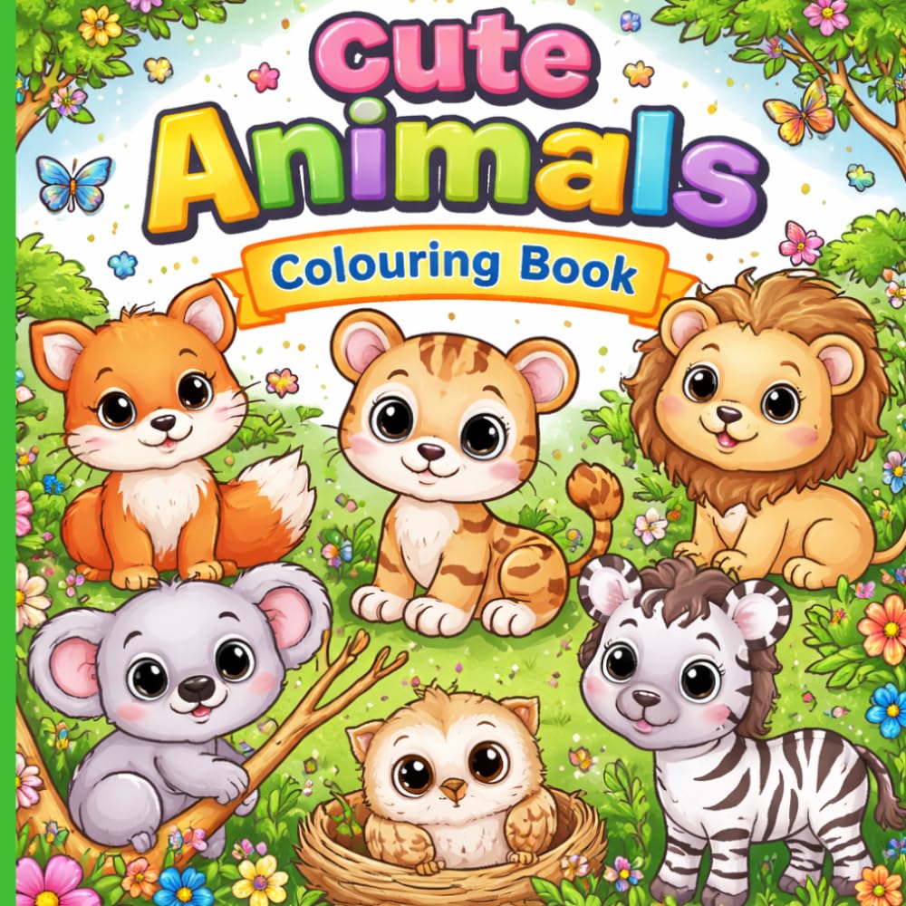 Animal Colouring Book: 24 Pages