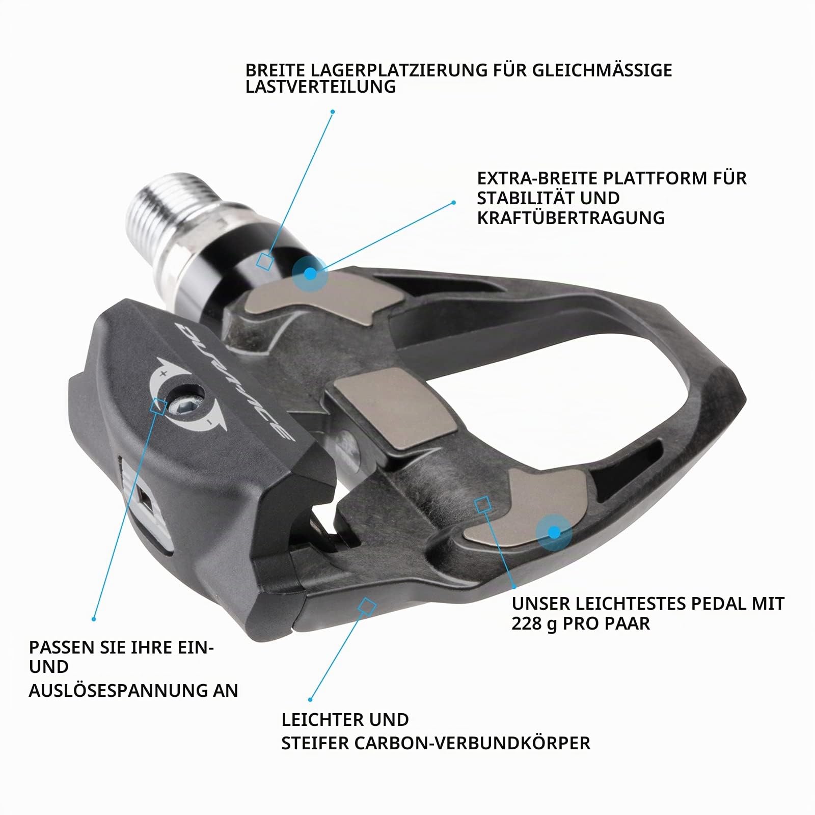 SHIMANO Pedal Dura-Ace R9100 SPD-SL-con Calas SM-SH12