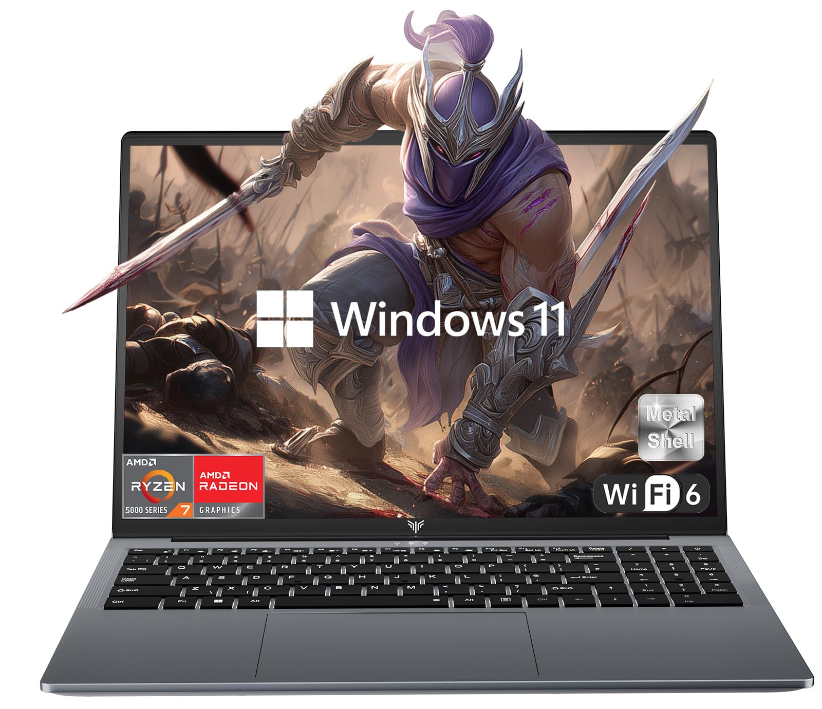2025 Gaming Laptop, 15.6inch Laptop Computer with AMD Ryzen 7 7430U(8C/12T, Up to 4.3GHz), 16GB RAM 512GB NVMe SSD Windows 11 Laptop, Radeon RX Vega 8 Graphics,WiFi 6