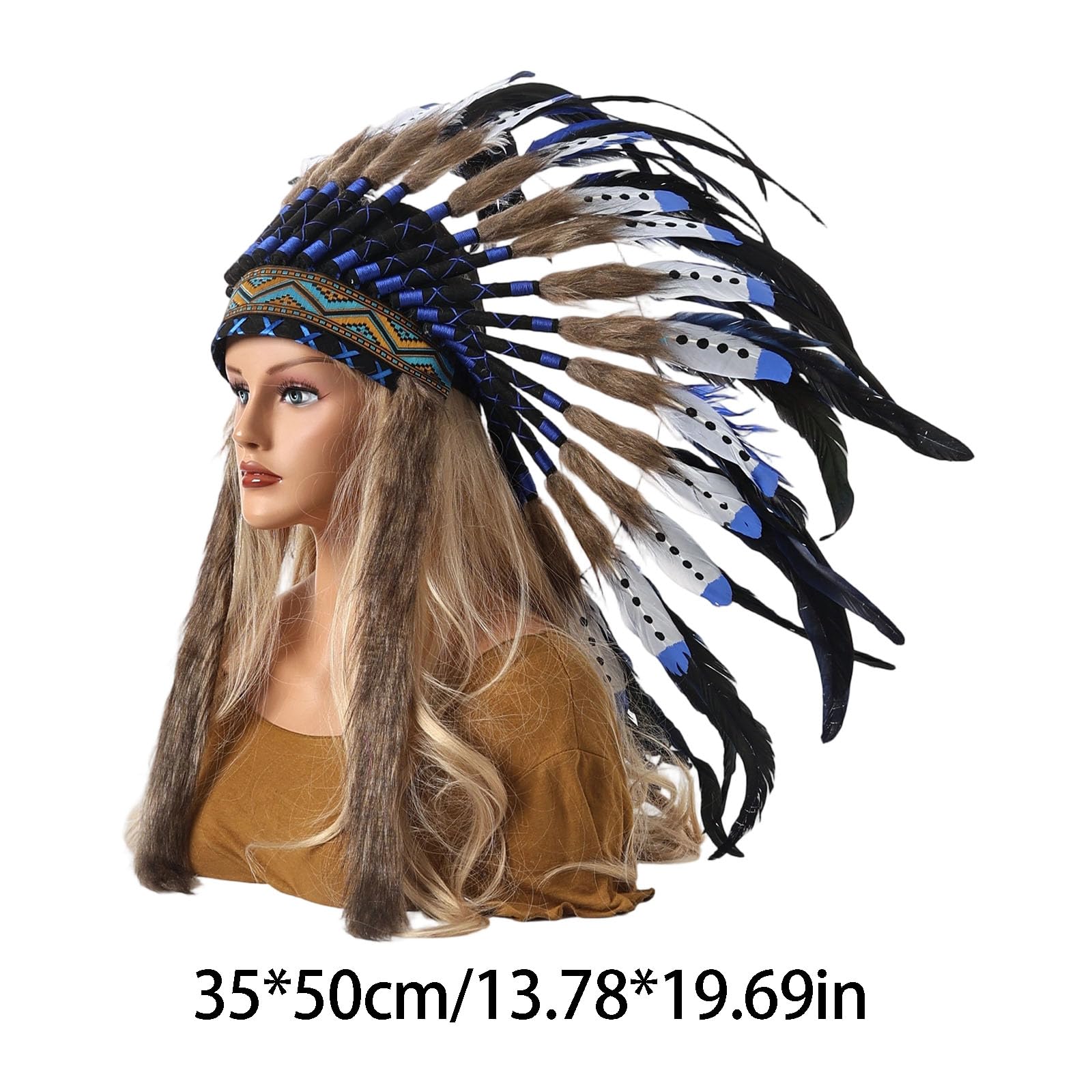Fascia per capelli per palcoscenico, comoda fascia per capelli per celebrazioni ed eventi di danza, festival, copricapo
