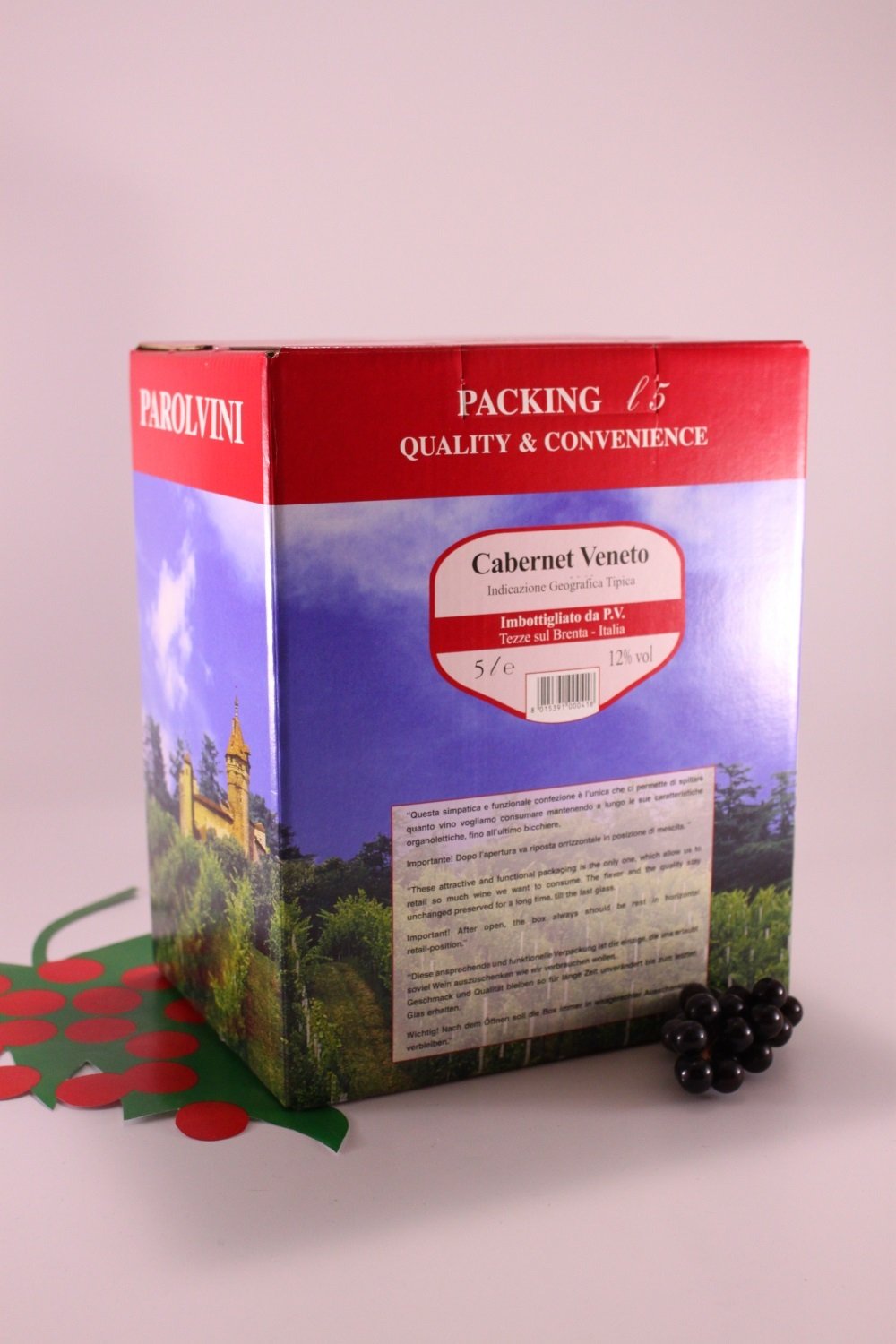 Cabernet del Veneto 12% 5 lt. Bag in Box - Kellerei Parol Vini