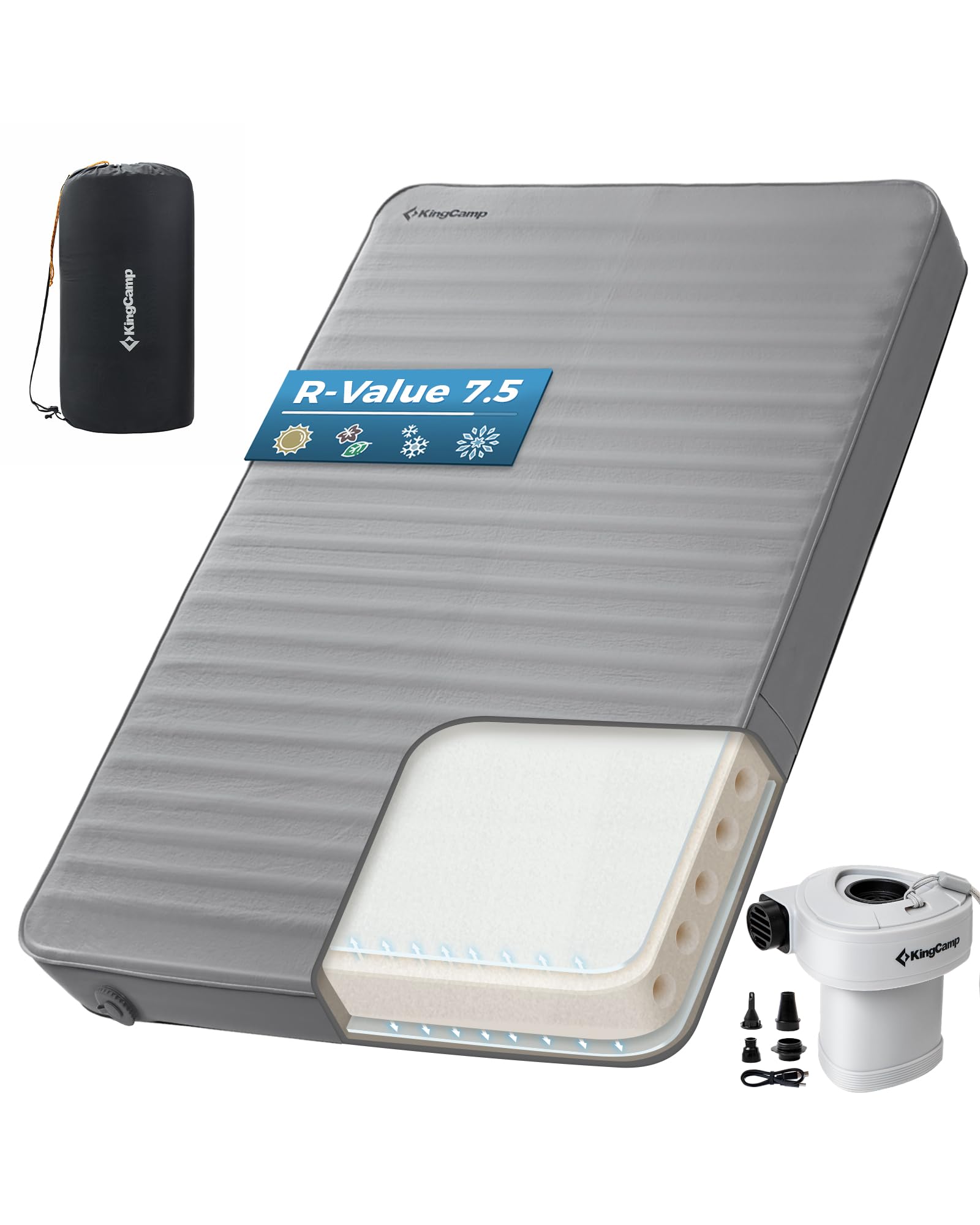 KingCamp Premium Double Camping Mattress