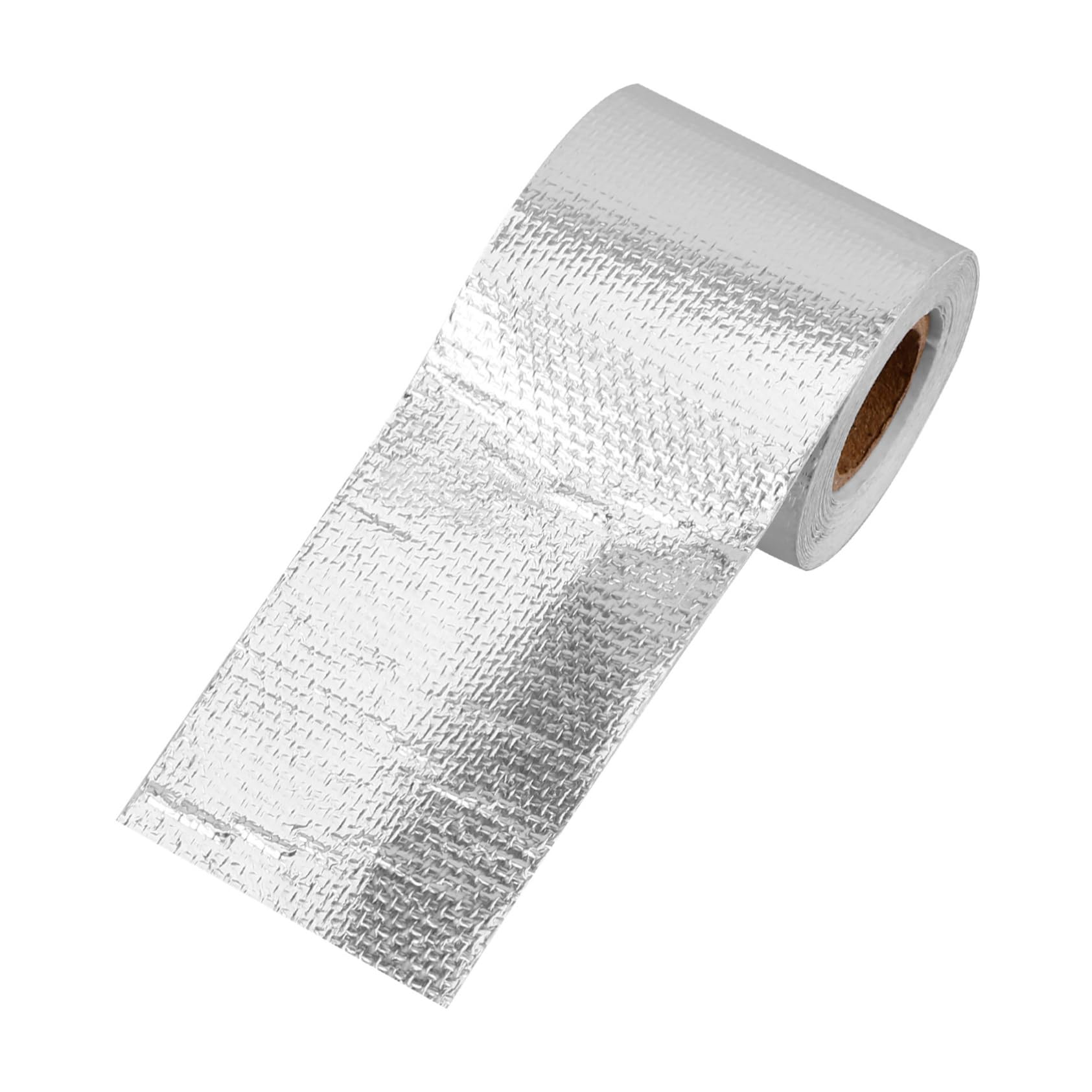SOLUSTRE 4rouleaux Ruban Adhésif Aluminium Isolant Thermique Résistant Aux Hautes Températures Pour Conduits Échappement Et Applications Industrielles Argenté