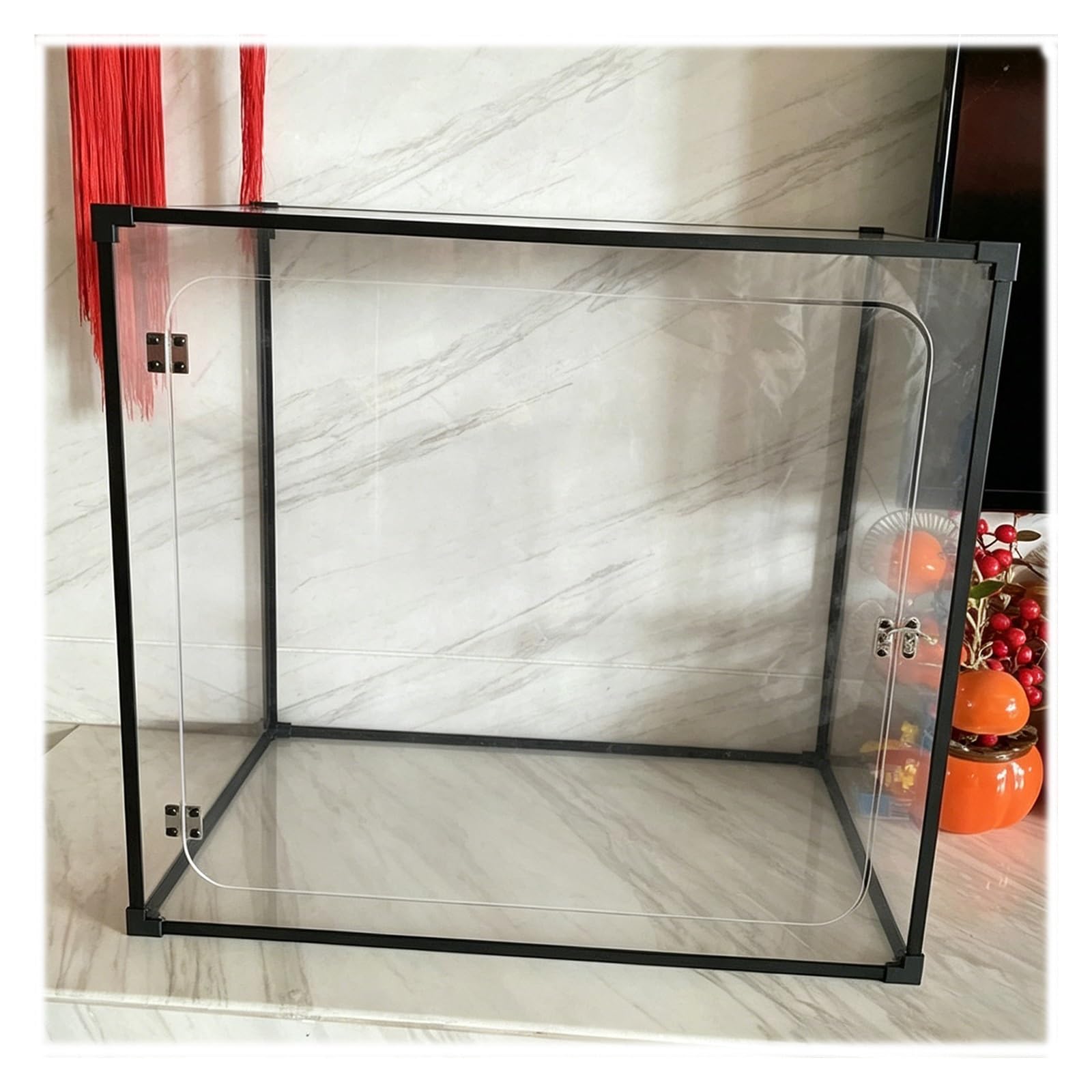 Clear Acrylic Boxes for Collectibles Display, 12x8x8 18x14x14 28x24x24 Inch Acrylic Exhibit Bin Collector Showcase, Openable Clear Storage Display Box Case(25x25x25cm/10x10x10inch)