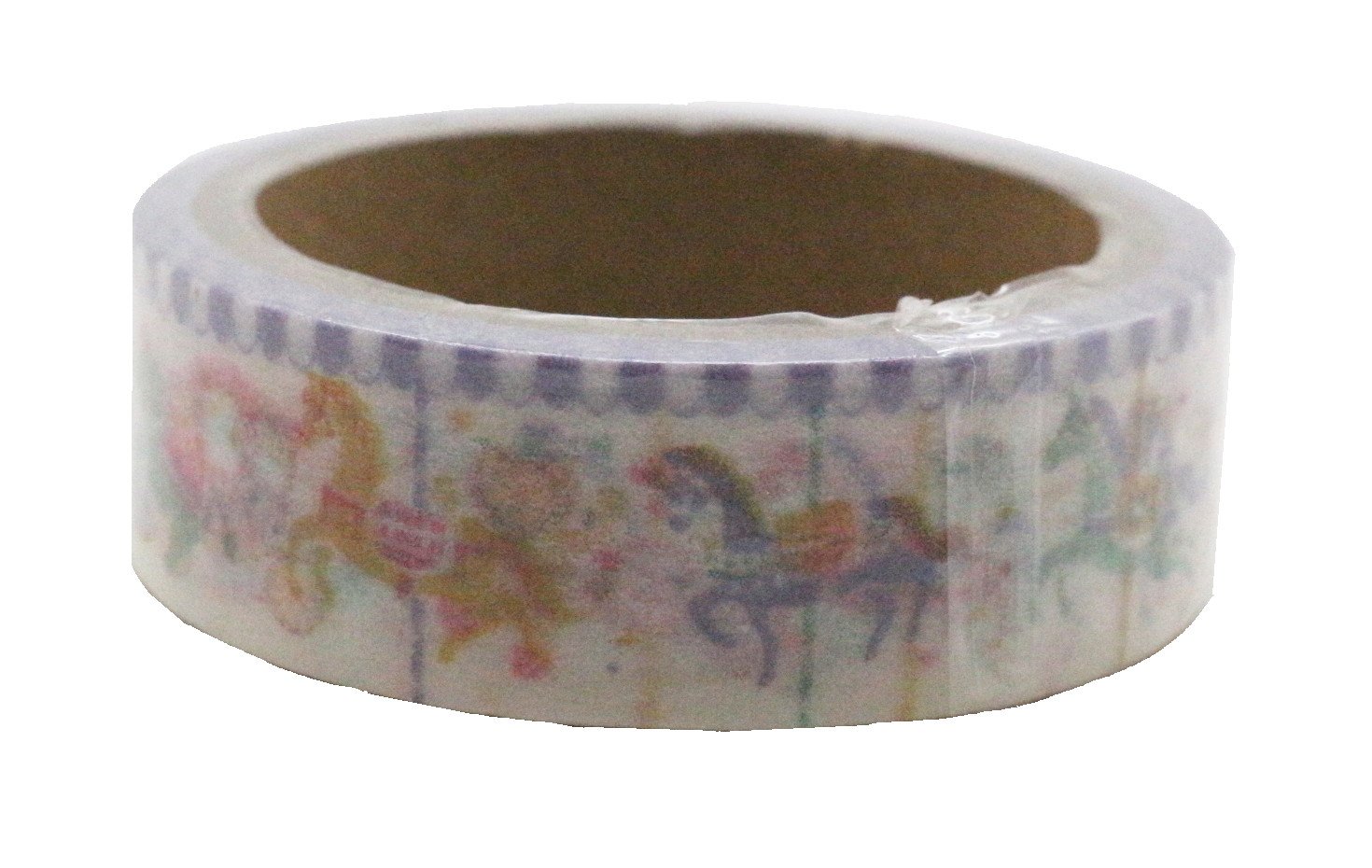 Multicolor Cute Carrousel Edition Washi Masking Deco Tape Standard