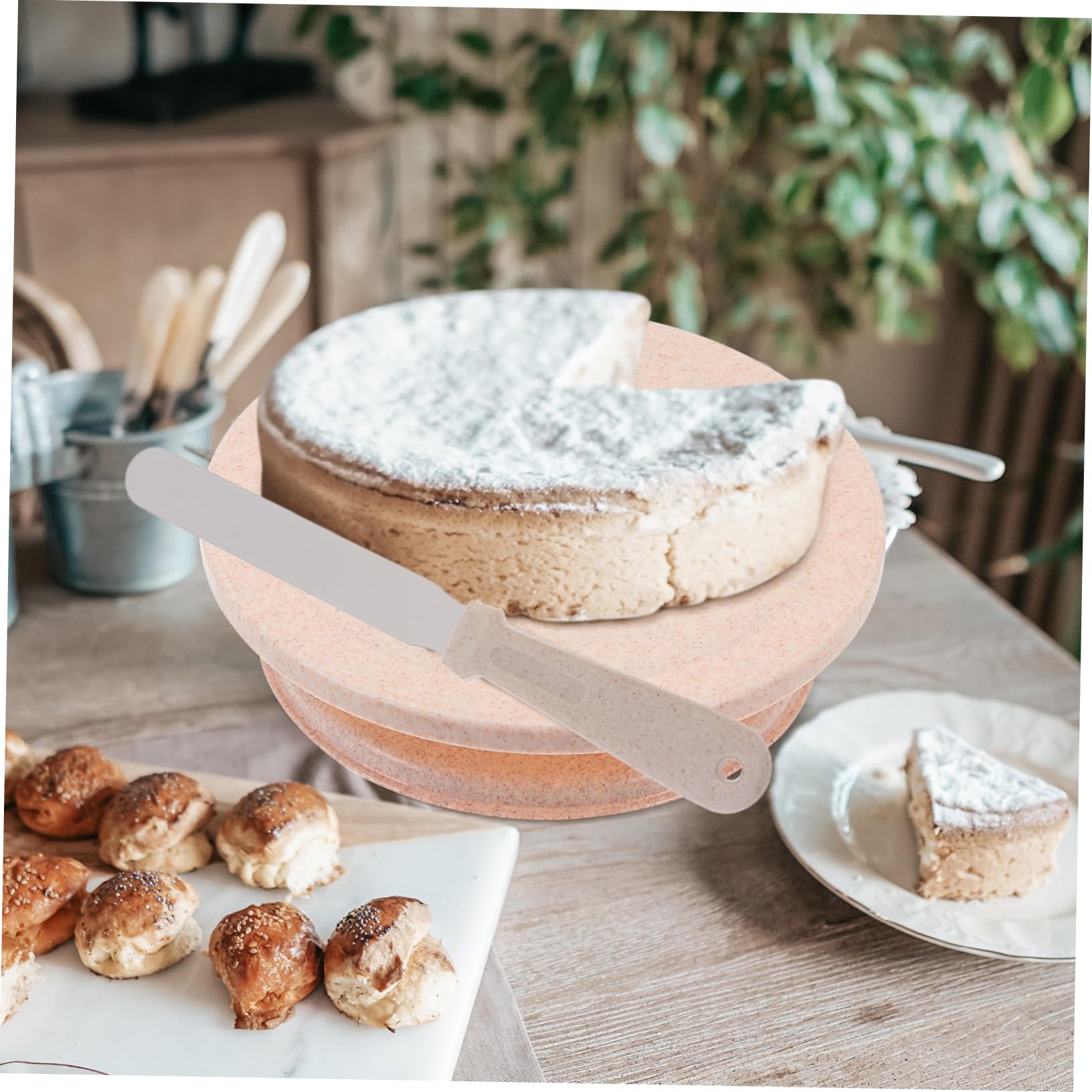 Kuchendrehtisch-ständer-Set Kuchendekorationstisch Zum Backen Backzubehör Aus Hochwertigem Material Mit Drehbarem Design Für Einfache Dekoration Und Reinigung