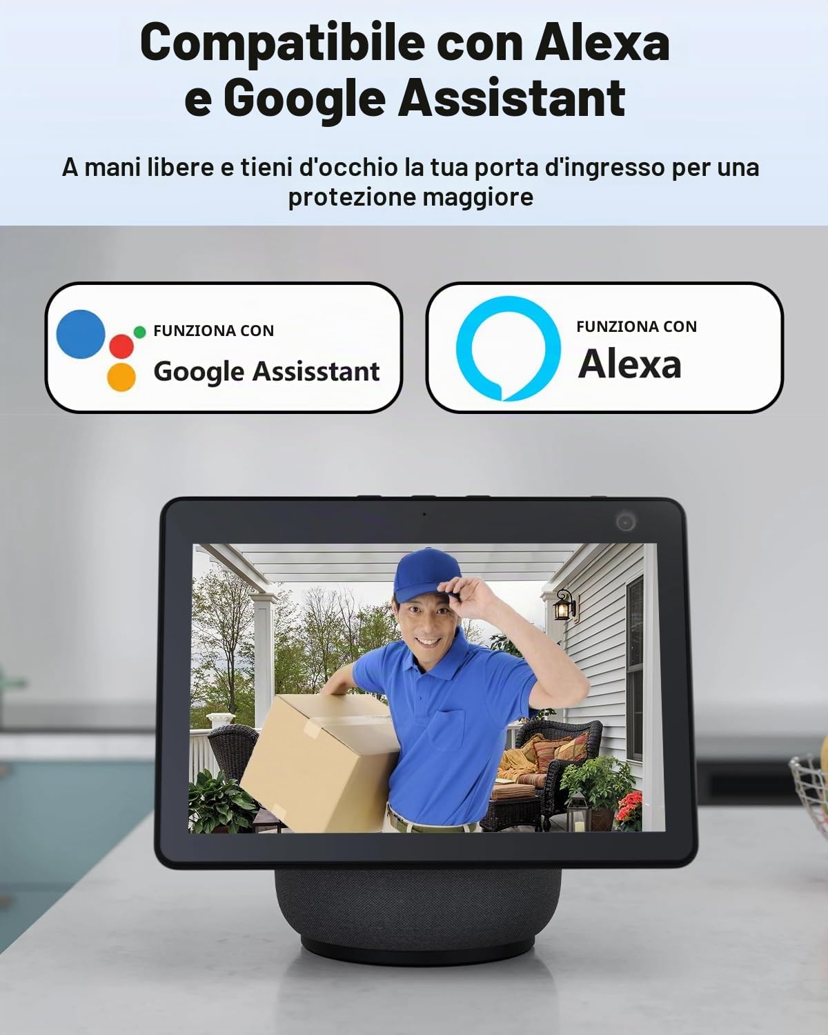 UCOCARE 2K/4MP Campanello Senza Fili da Esterno, Citofono Senza fili da Esterno Wifi Campanello Video, Citofono Telecamera, Alimentato a Batteria, Rilevamento Movimento, IP67 (Campanello USB)