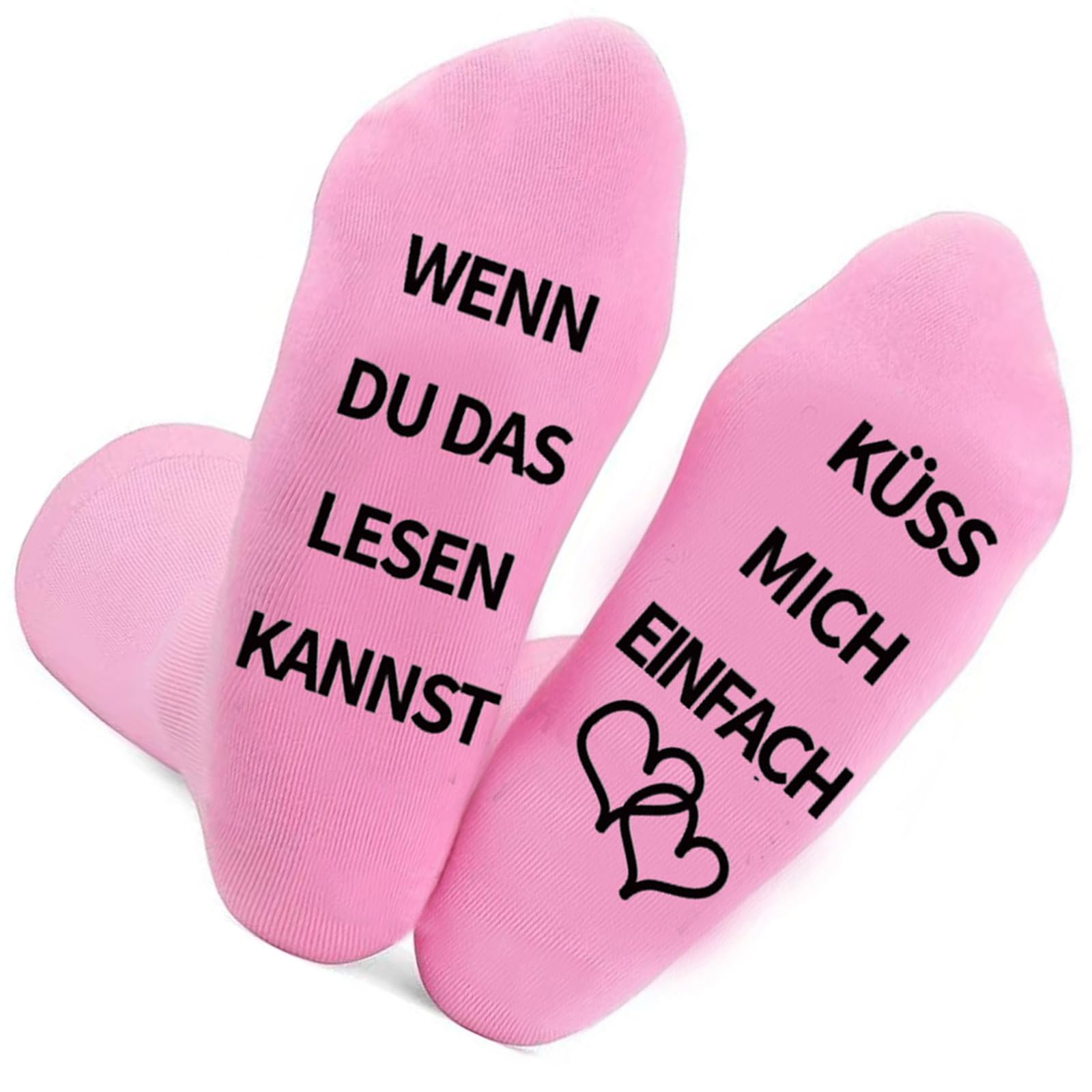 Asukohu Anniversary Middle Calf Cotton Socks With Nonslip German Letter For Couple Funny Sayings Kiss Novelty Antiskid Socks Wedding Gift