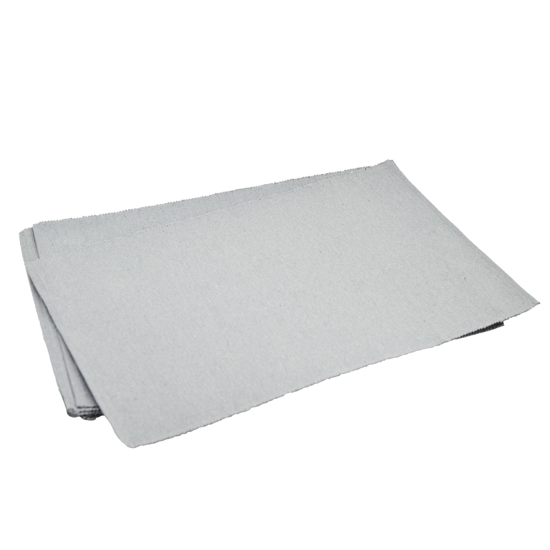 Nicola Spring Grey Fabric Placemats - Pack Of 6-45 X 34.5Cm - Heat Resistant Washable Cotton Dinner Mats Kitchen Dining Table Place Mats Dinner Table Setting Linen