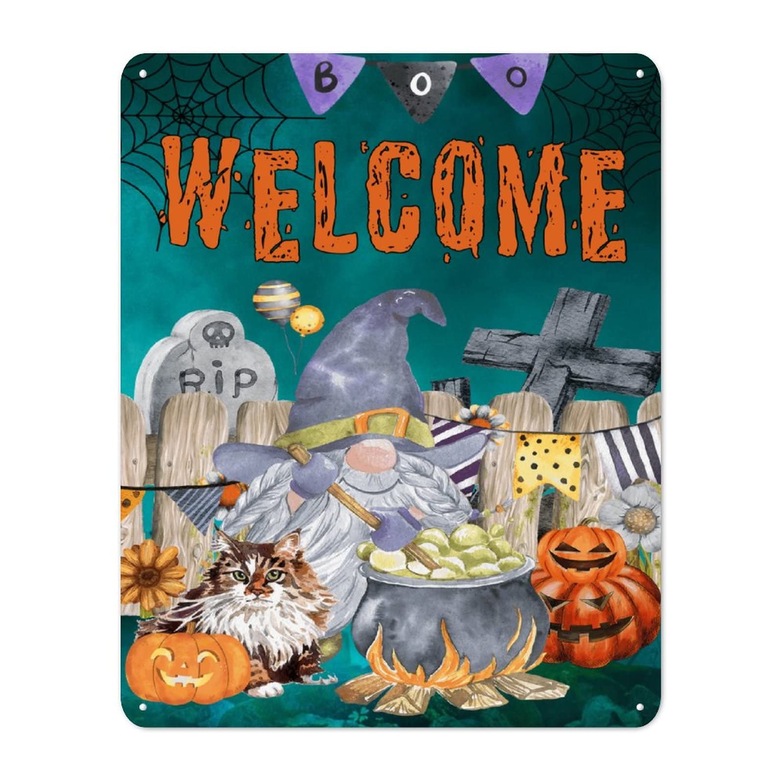 Panneau Eat Drink Be Scary pour une ambiance festive d'Halloween