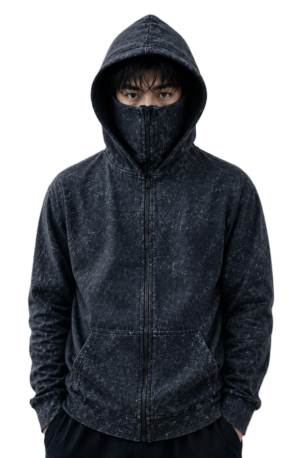 jugular Men's Cotton Solid Hooded Neck Full Sleeve Optic and Crushed with Mask Sweatshirt-picture-36