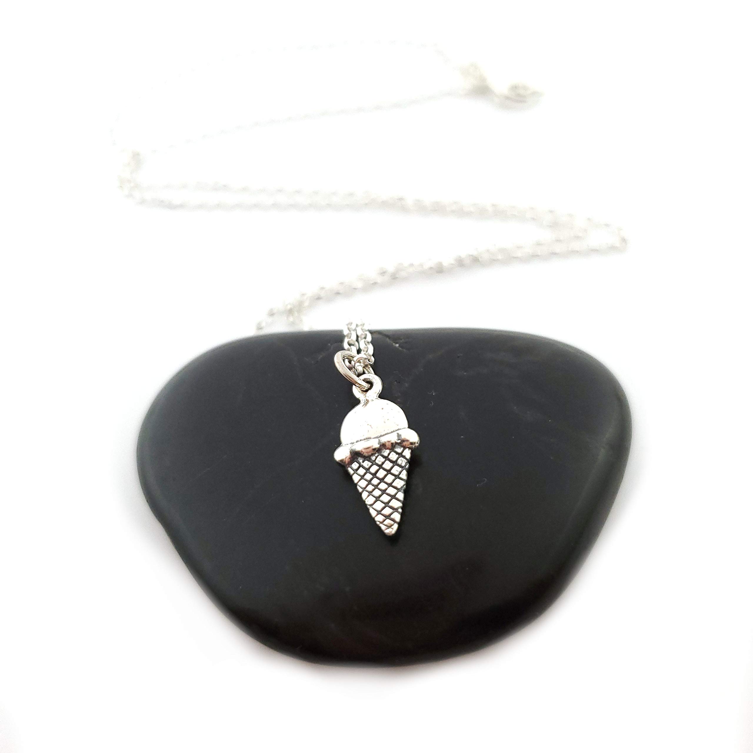 Ice Cream Necklace - Sterling Silver Jewelry