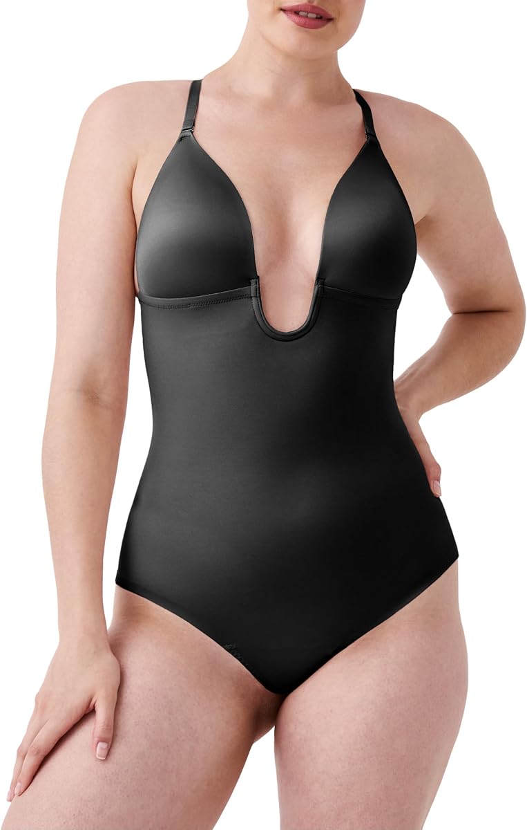 Body SPANXshape Suit Your Fancy Plunge Low-Back Thong - Cómodo de una pieza - Compresión media - Sin costuras
