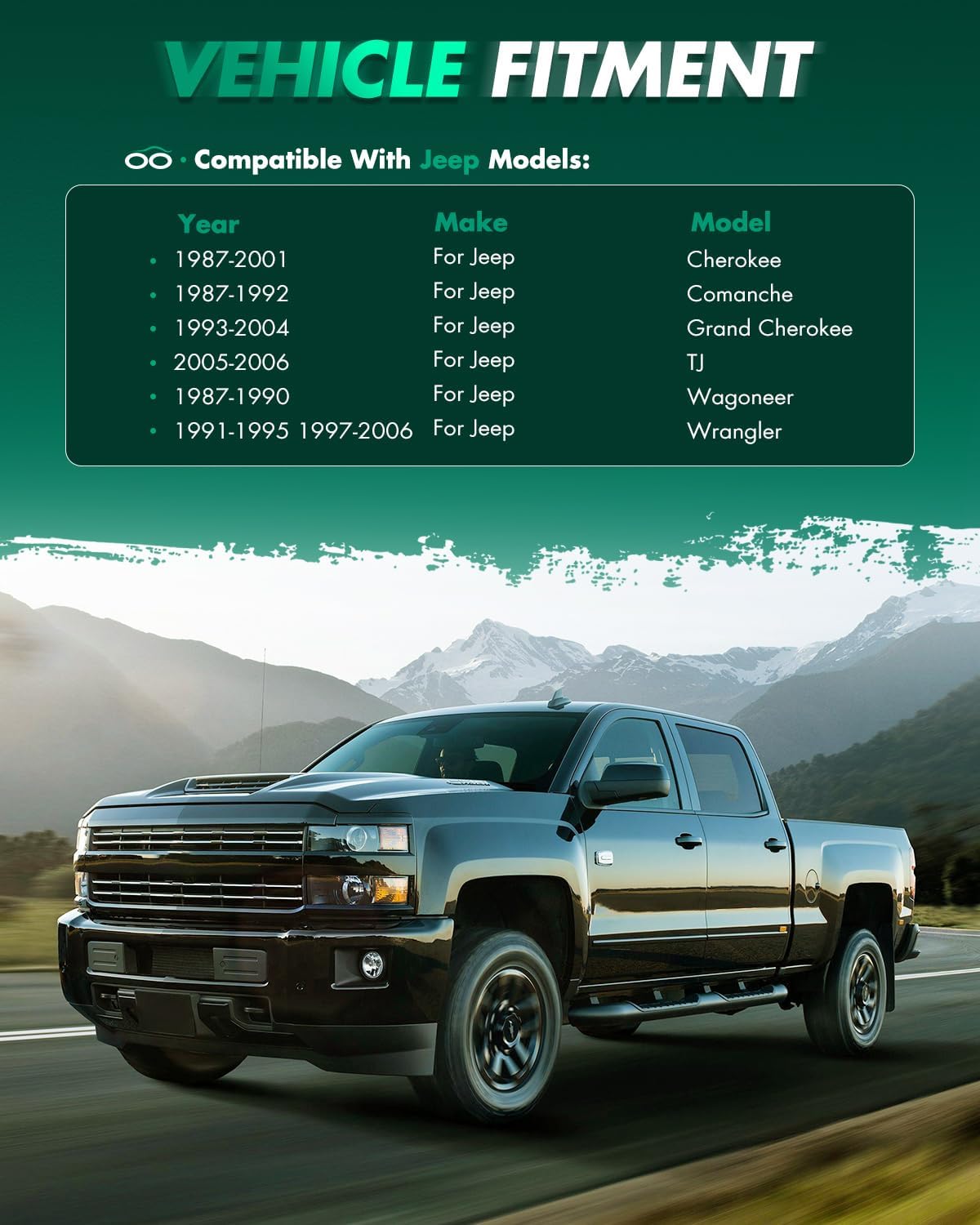 SCITOO Engine Harmonic Balancer Crankshaft Pulley - OHV L6 4.0L - Compatible with Jeep Vehicles - 1987-2006 - Cherokee, Grand Cherokee, Comanche, Wagoneer, Wrangler, TJ, for# 33002920AB, 33002920