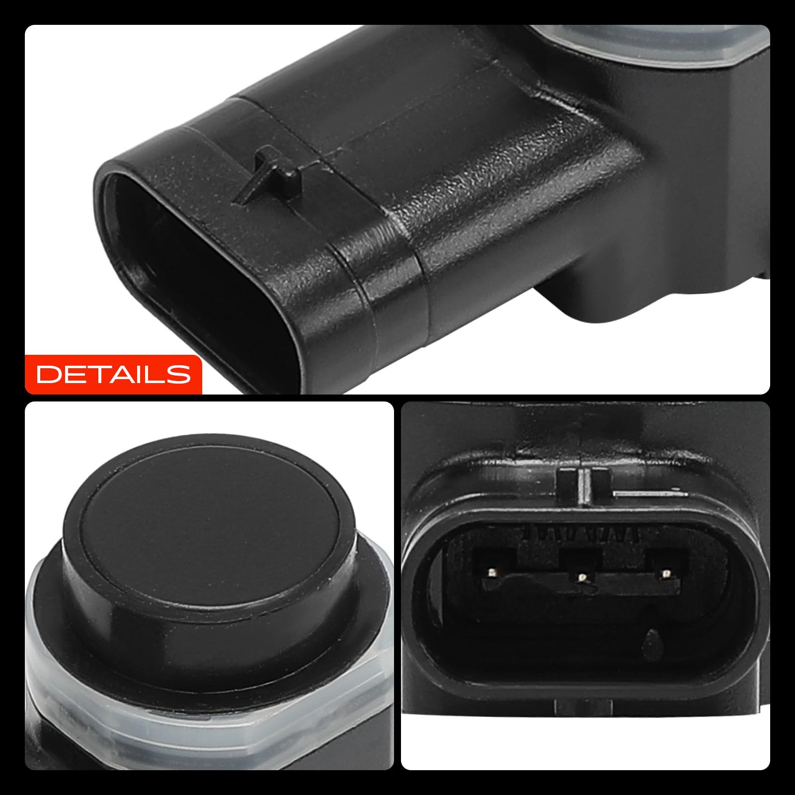 Frankberg 4x Parksensor Vorne Hinten Kompatibel mit 500 312 0.9L-1.4L 2007-2024 Punto 1.4L 2008-2012 500 C 312 0.9L-1.4L 2009-2024 500/595/695 1.4L 2008-2024 Replace# 71775015